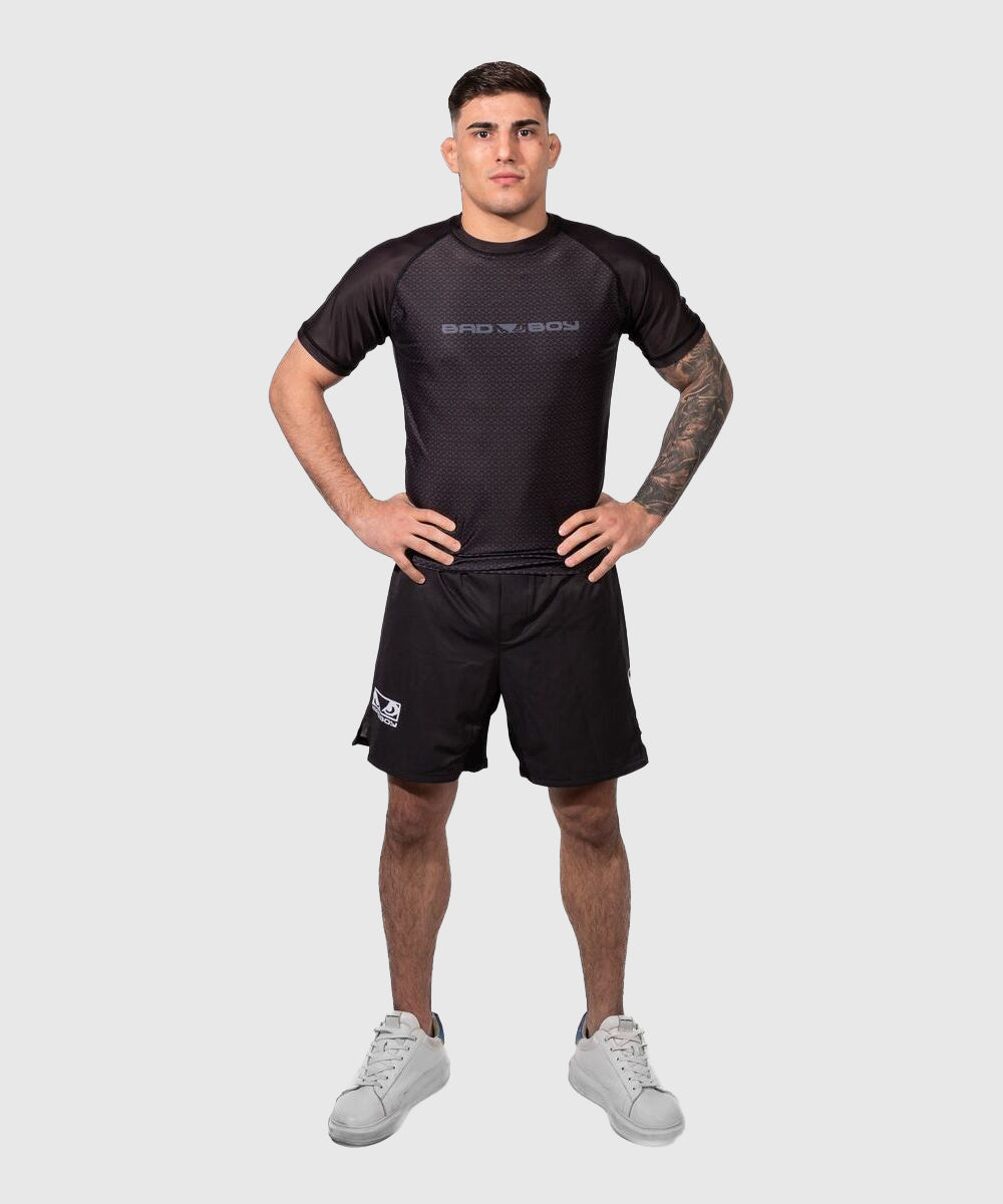 Bad Boy No-Gi Short Sleeve Rashguard - Black/Black