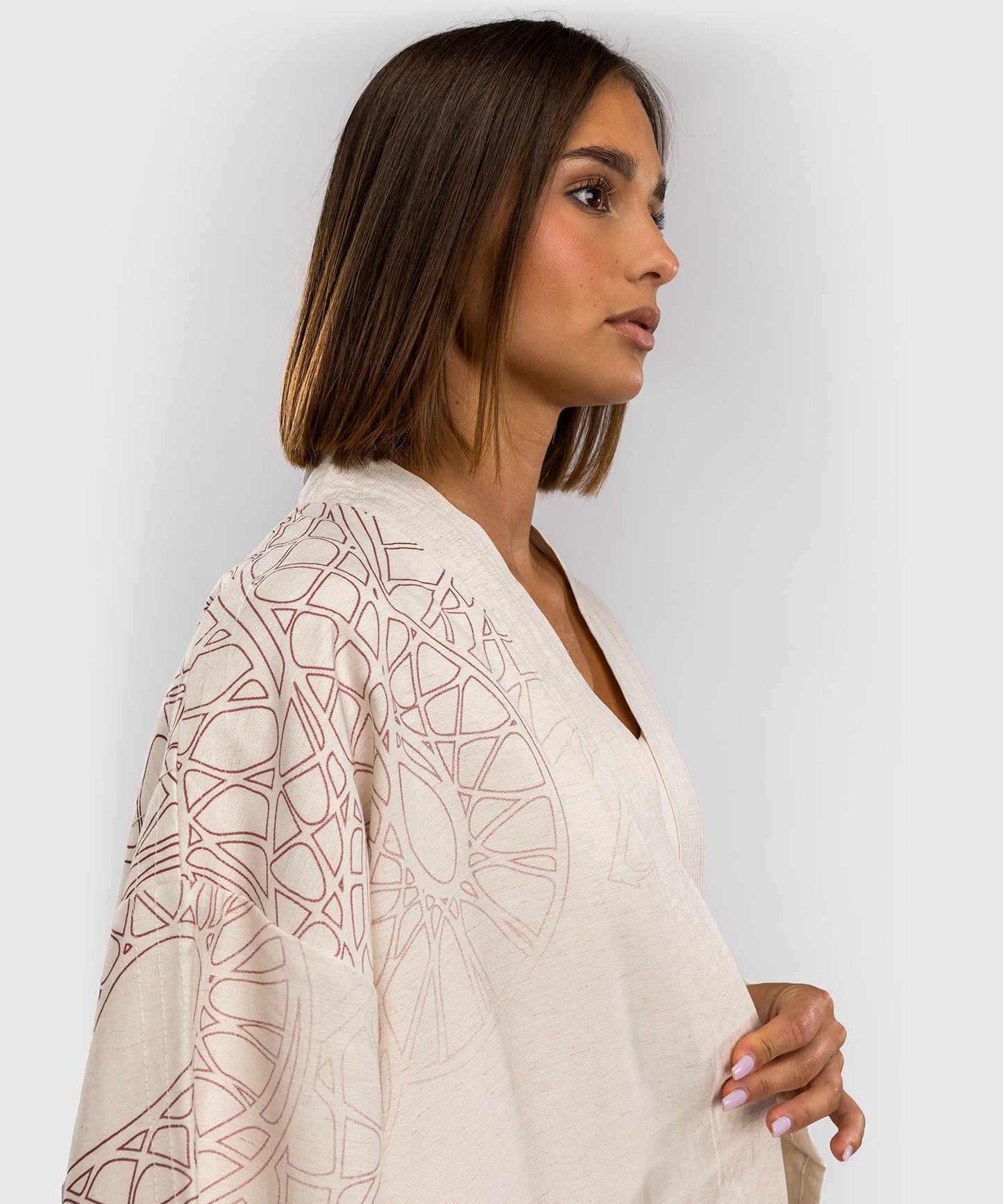 Venum Serpenti Damenjacke – Elfenbein/Burgunder