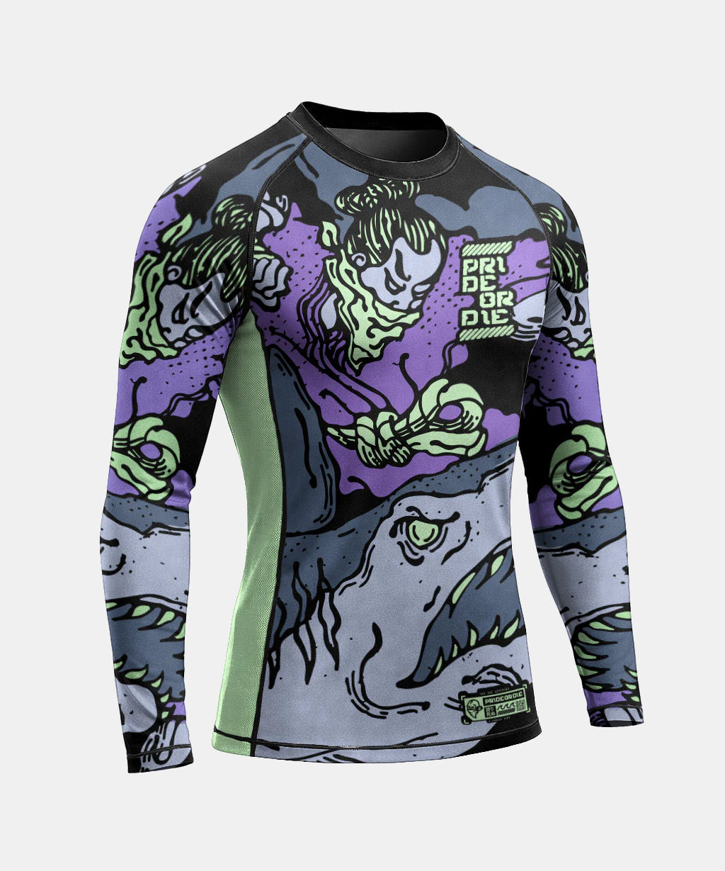 Rashguards Manches Longues Pride Or Die Dangerous Water V.2 - Noir