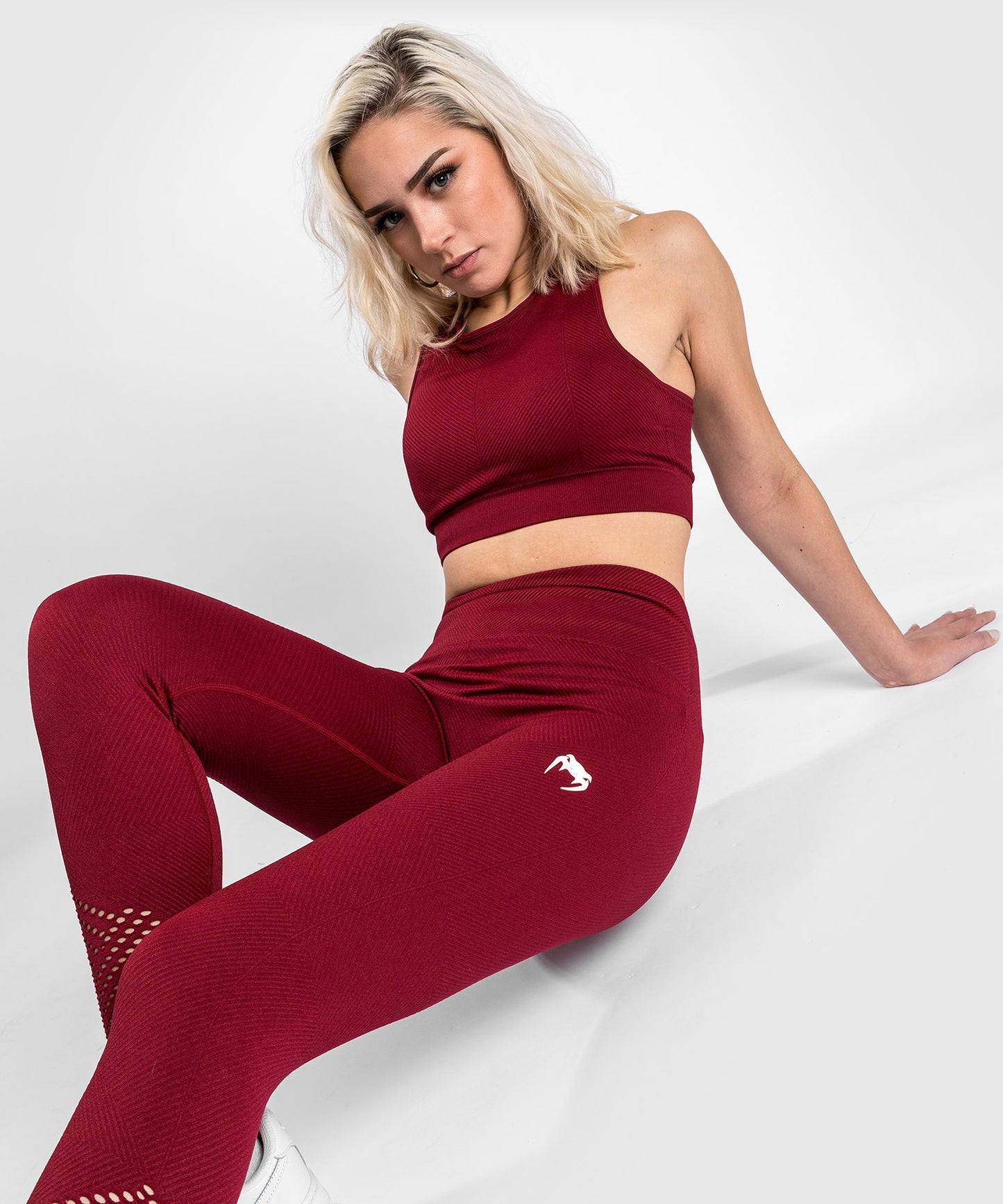 Venum Sparring Seamless Leggings ⅞ - Bordeaux
