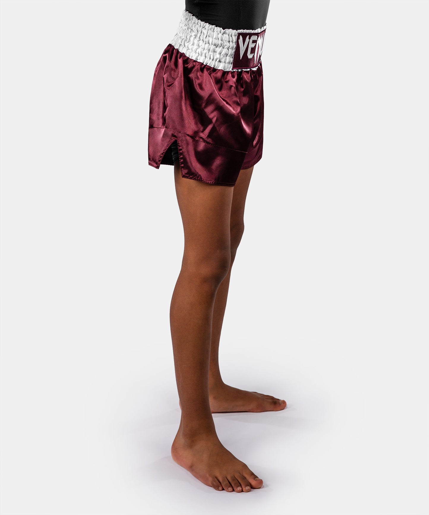 Venum Classic Muay-Thai-Shorts für Kinder – Burgunder