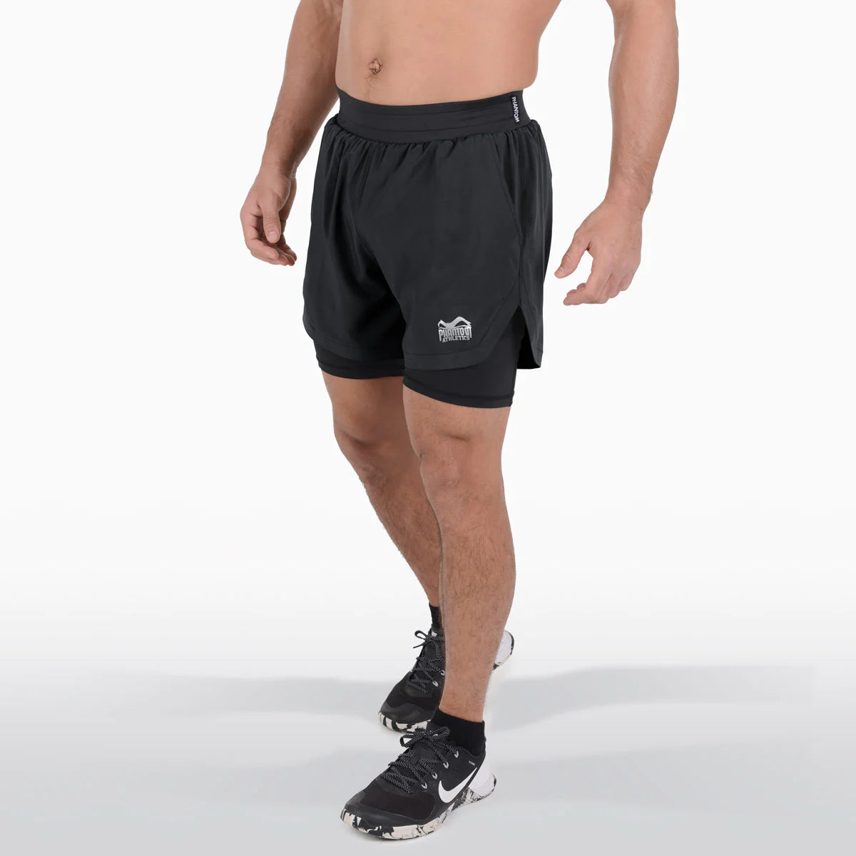 Phantom Athletics Entraînement Laser 2 En 1 Fightshorts - Schwarz
