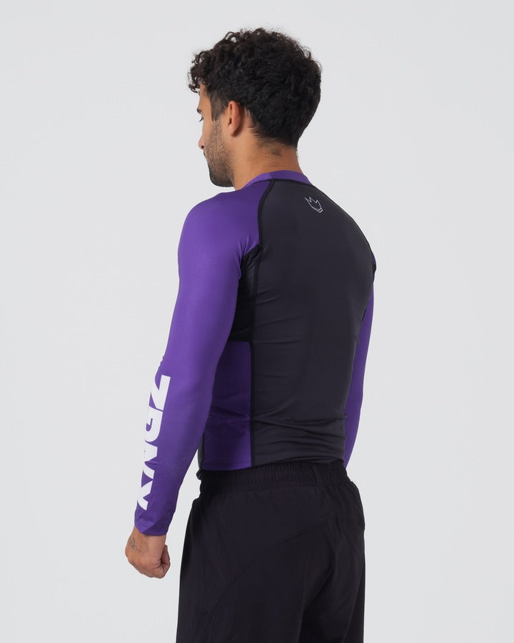 Kingz Ranked Performance V2 Rashguard a Maniche Lunghe - Viola