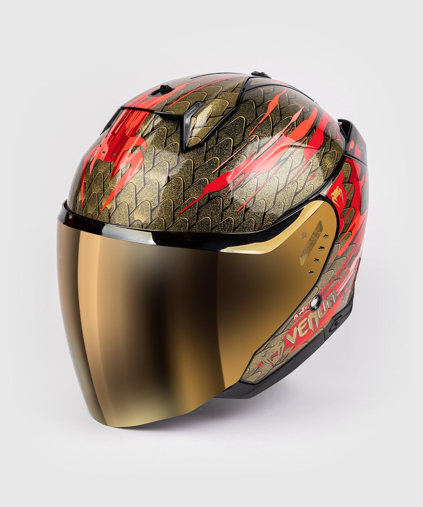 Venum x Shark Motorradhelm SKWAL i3 JET - Rot/Gold