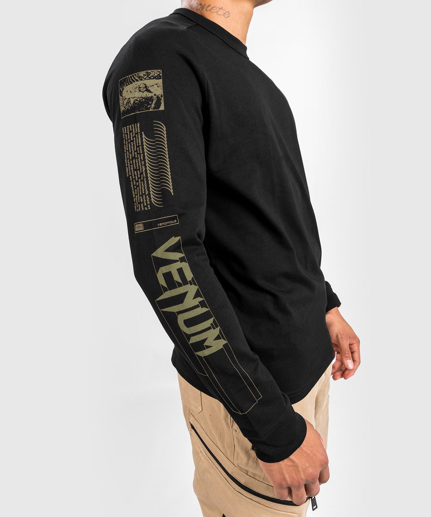 T-shirt Venum Fangs - Manches Longues - Noir