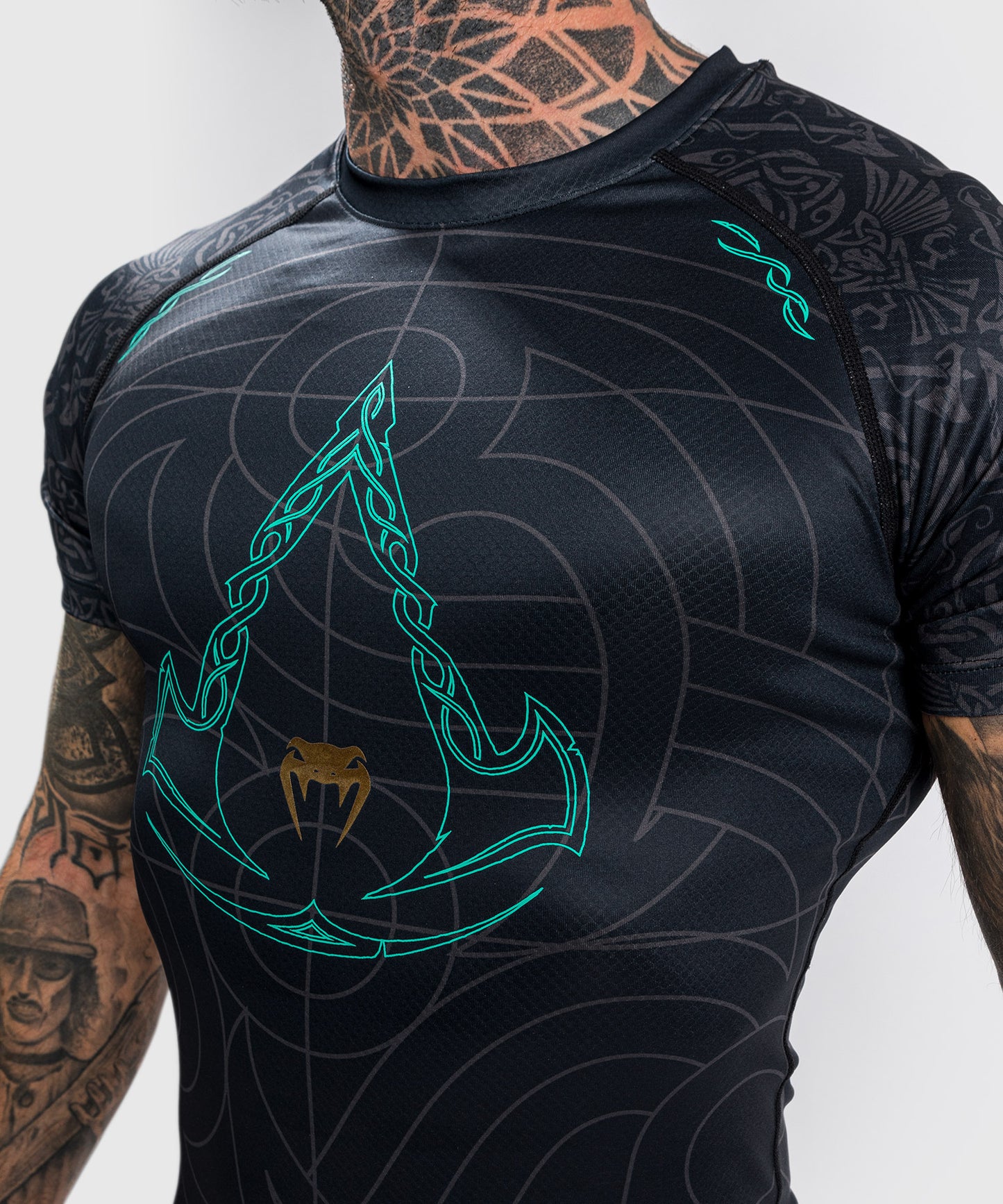 Rashguard Venum Assassin's Creed Reloaded - Mangas cortas - Negro