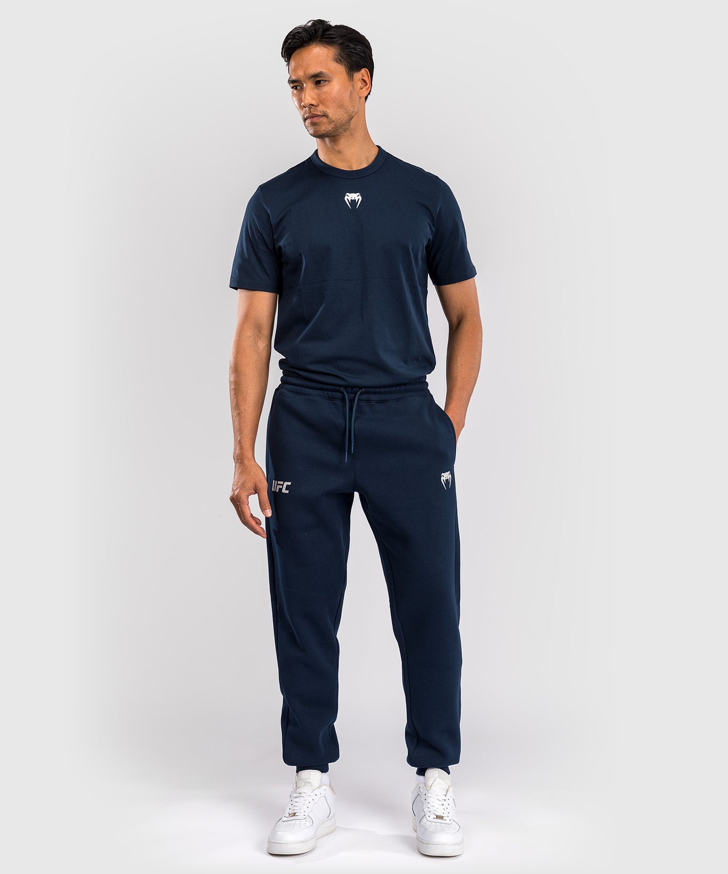 UFC Fusion by Venum Fight Week Pantalón de Algodón para Hombre - Solid Azul oceánico