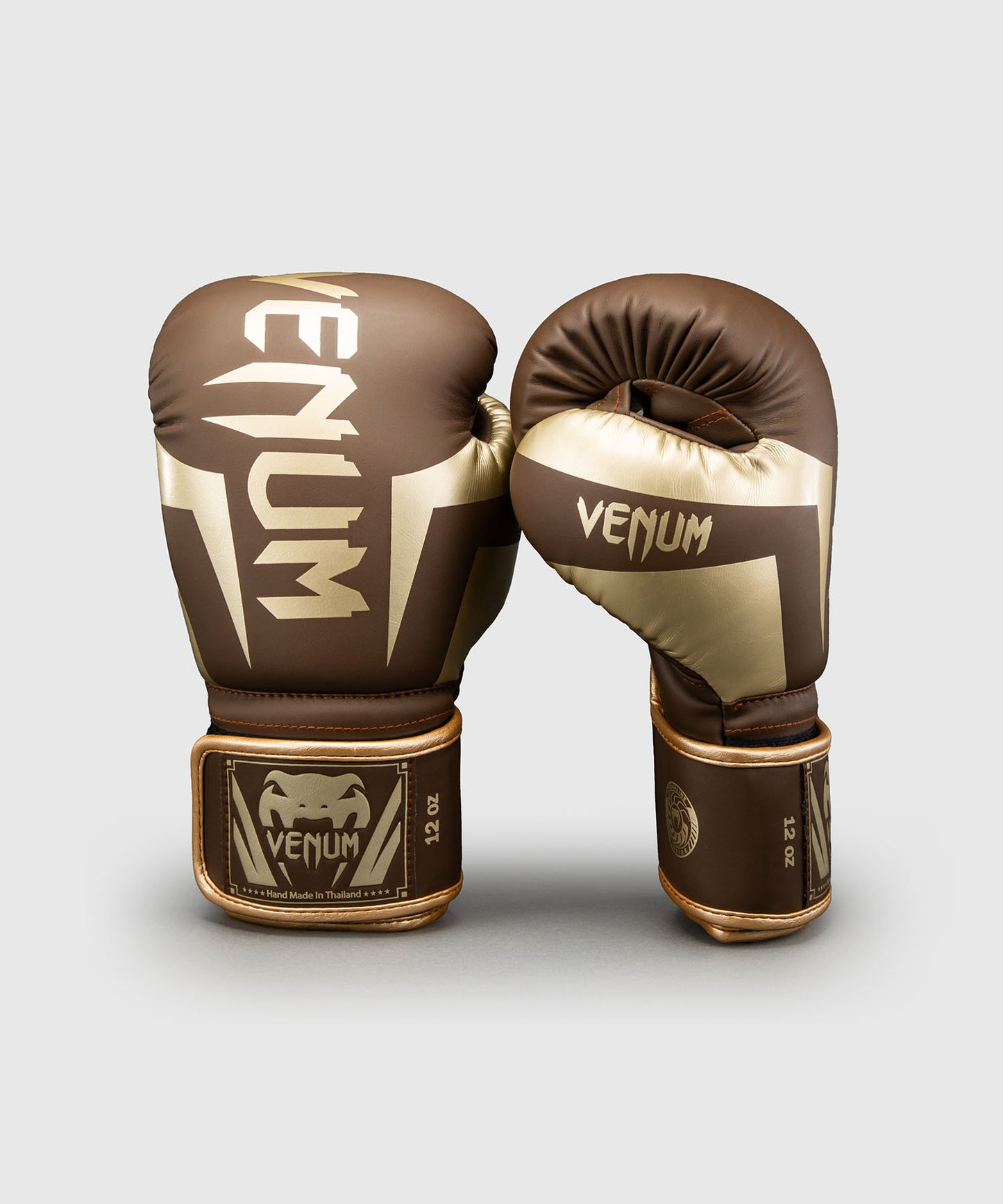 Gants de boxe Venum Elite - Marron foncé