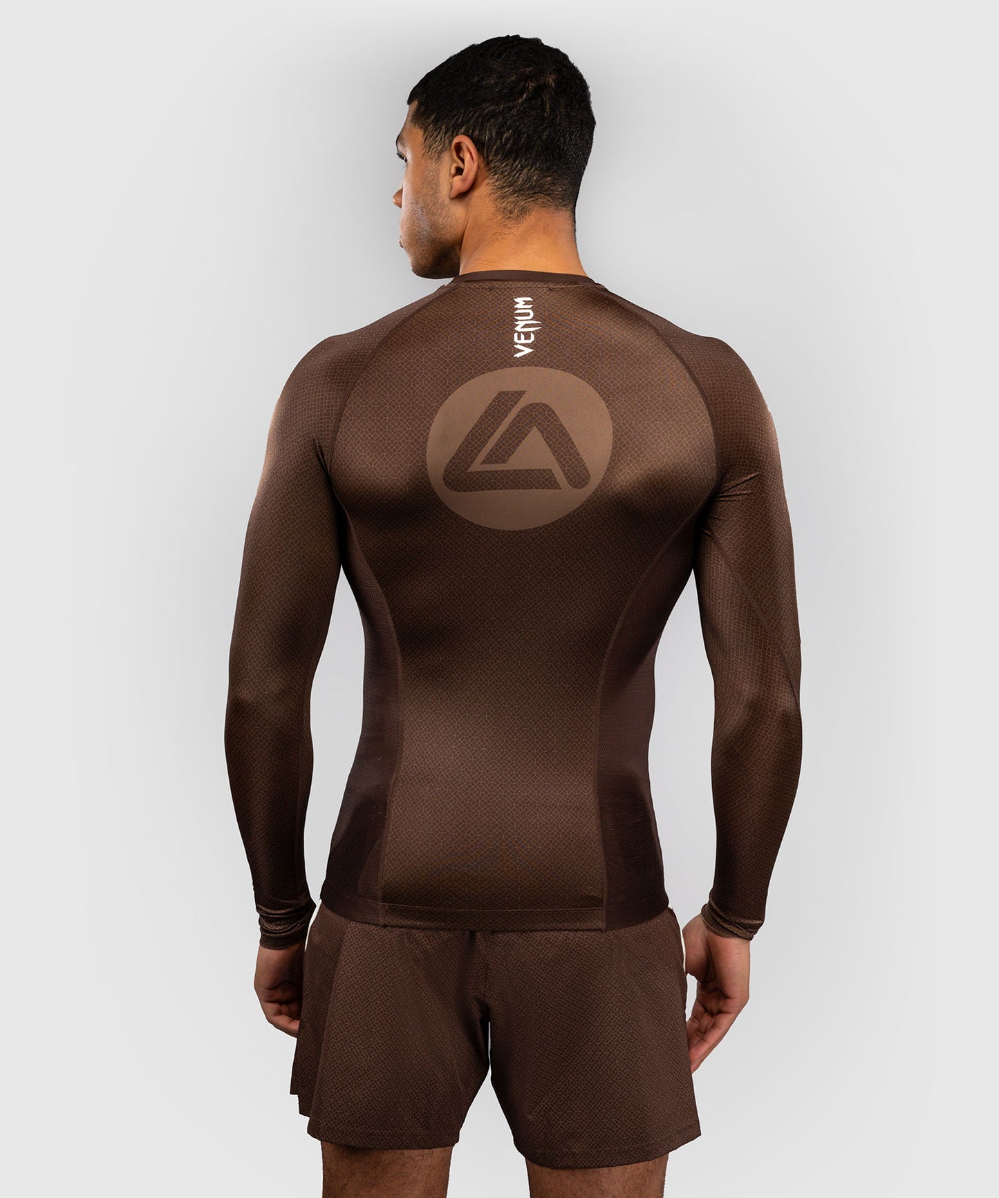 Rashguard à Manches Longues Venum x Roger Gracie Academy - Marron Foncé