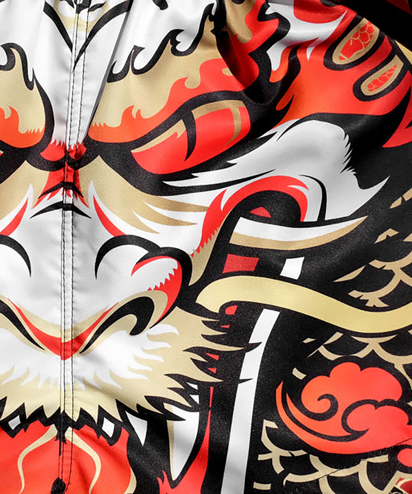 King Tuff Dragon Pantalones de Muay Thai - Rojo