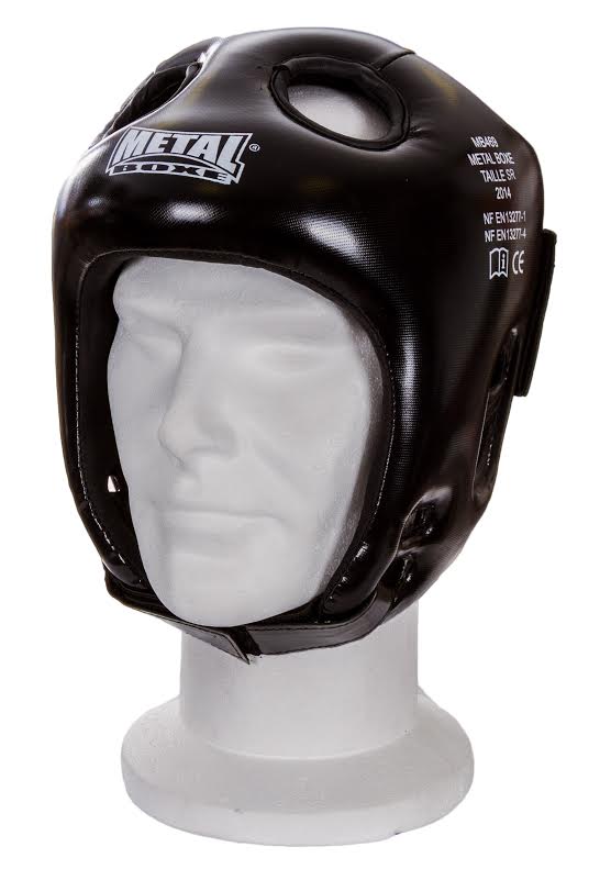 Metal Boxe Casco de Boxeo Amateur o Senior - Negro