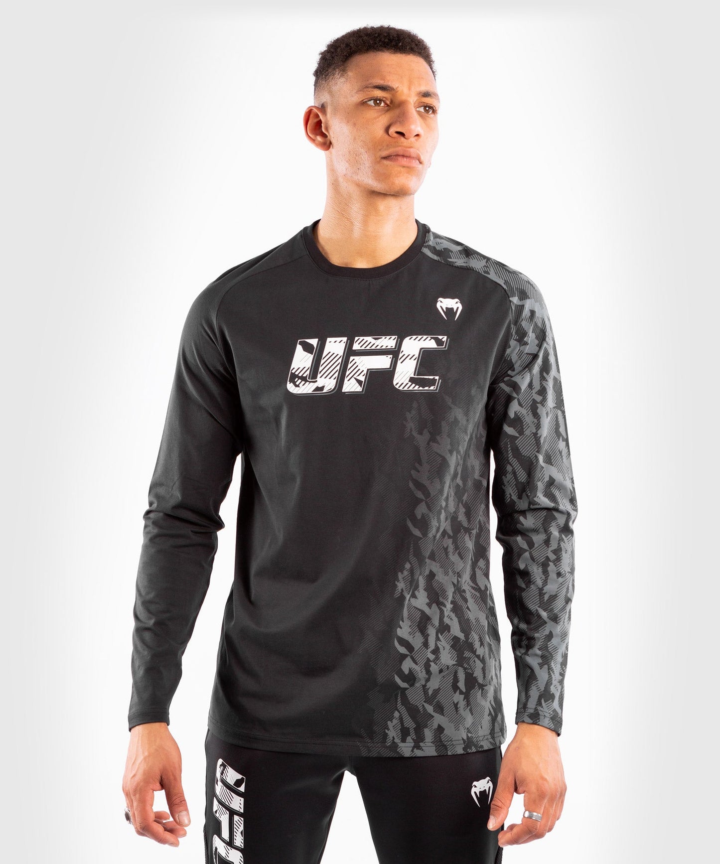 UFC Men's Long Sleeve T-Shirt Venum Authentic Fight Week - Black