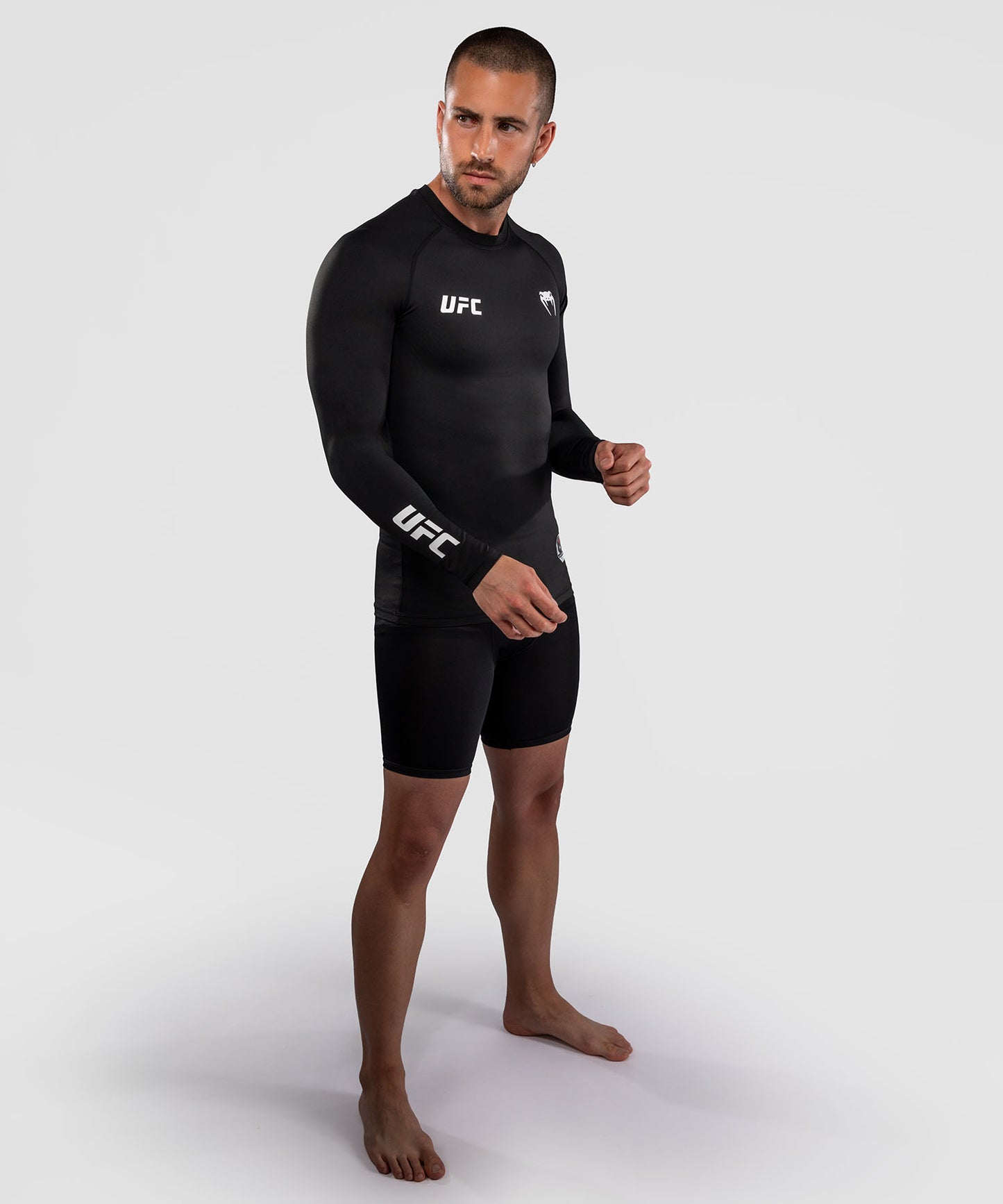 Venum UFC Unity by Venum Authentic Fight Week Men's Performance Long Sleeve Rashguard - Black