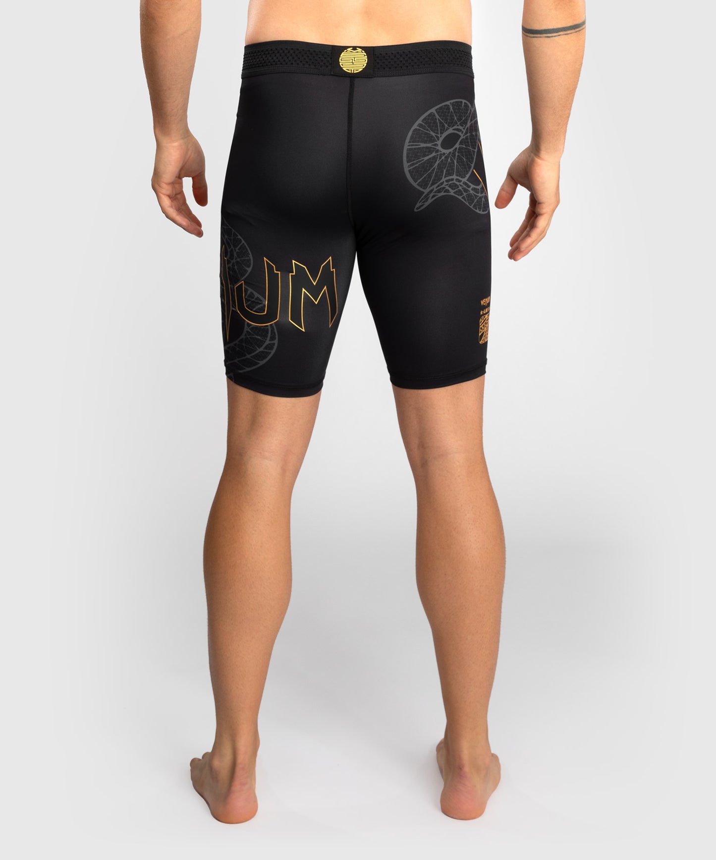 Venum Serpenti Vale Tudo Shorts - Black/Silver/Gold