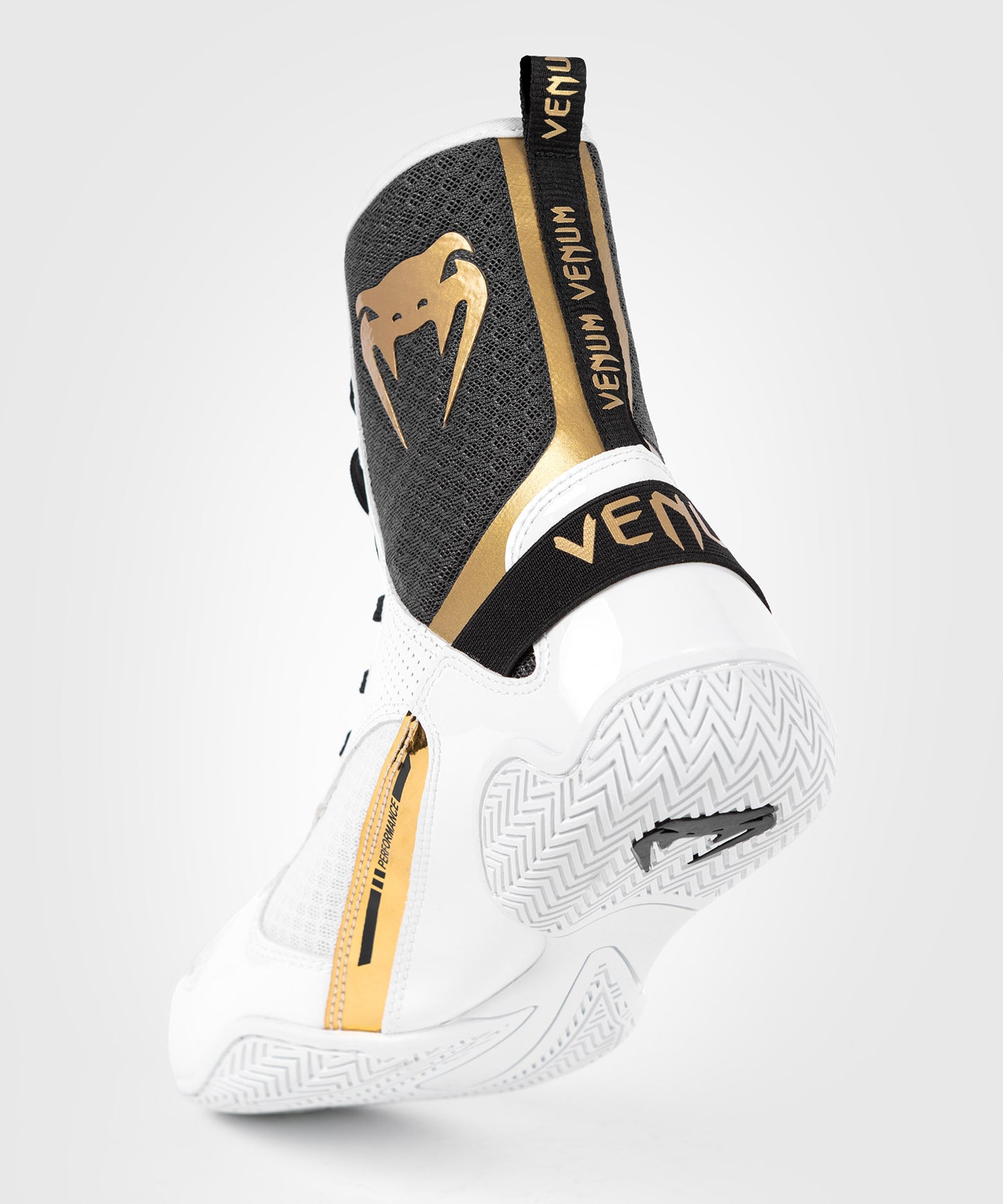Venum Elite Zapatillas de Boxeo - Blanco/Negro/Oro