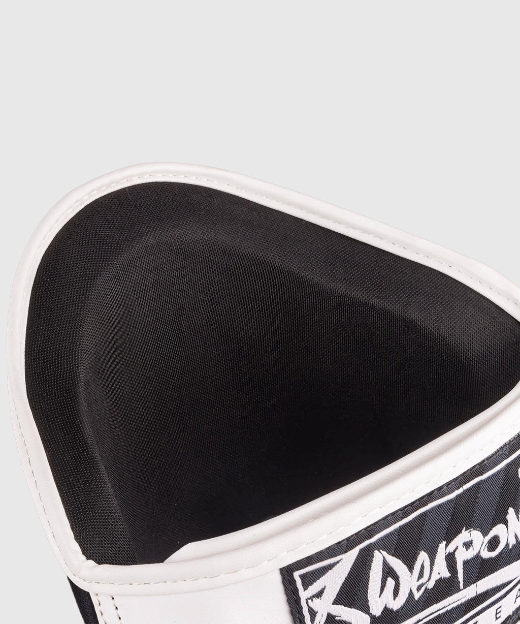 8 Weapons Unlimited 2.0 Shin Guards - Black/White