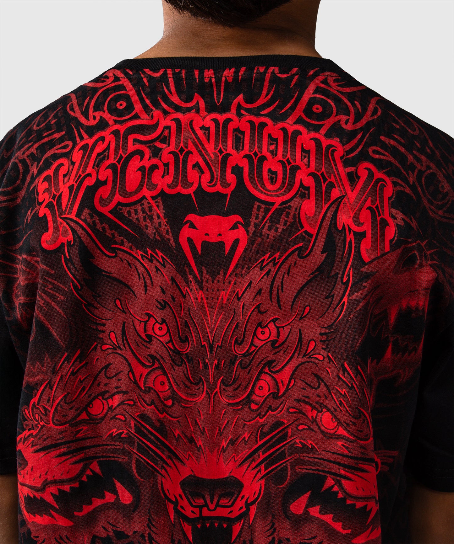 T-shirt Pour Enfants Venum Wolf Atak – Noir/Rouge