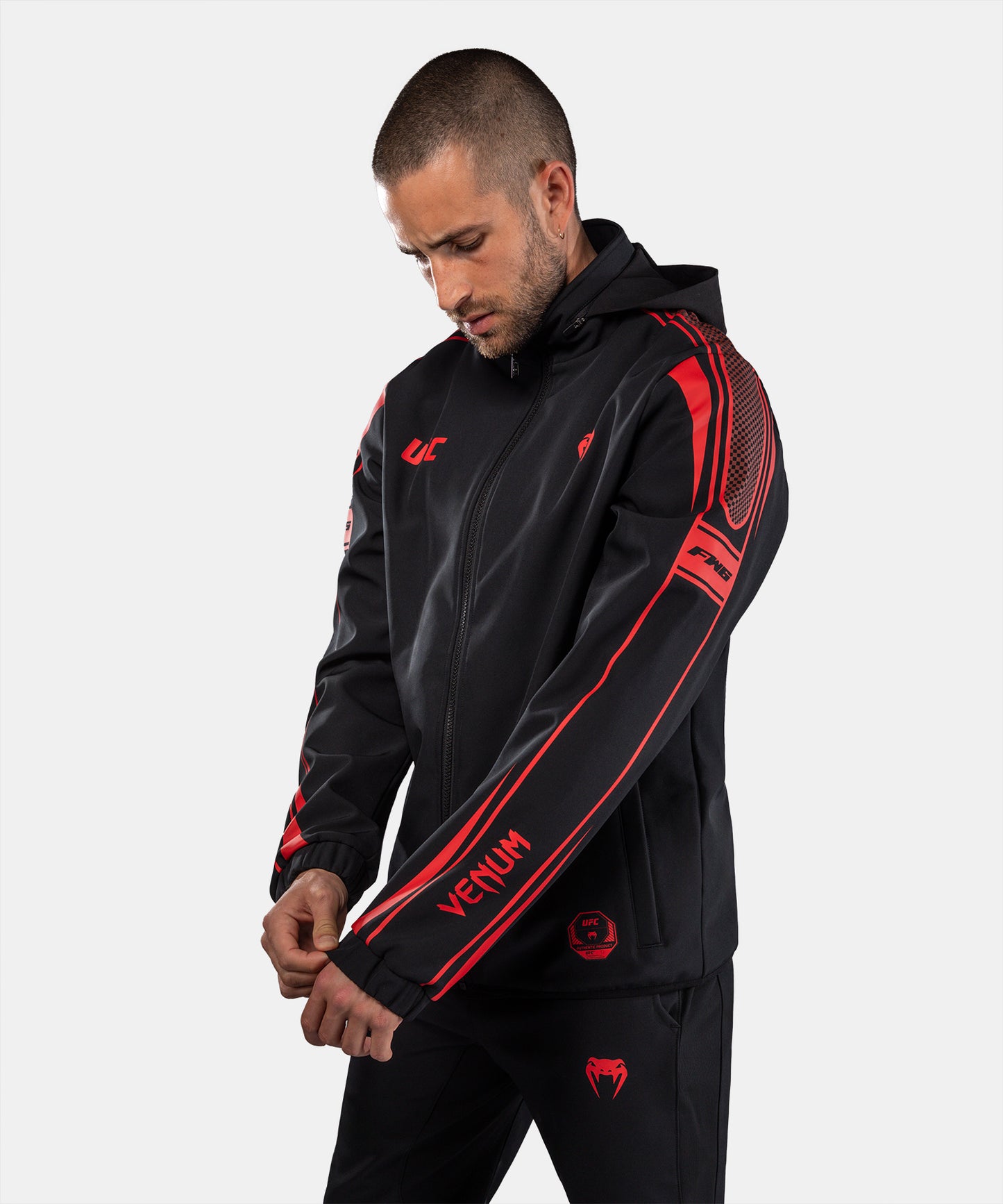 Venum UFC Unity by Venum Authentic Fight Week Men's Zip Hoodie - Black
