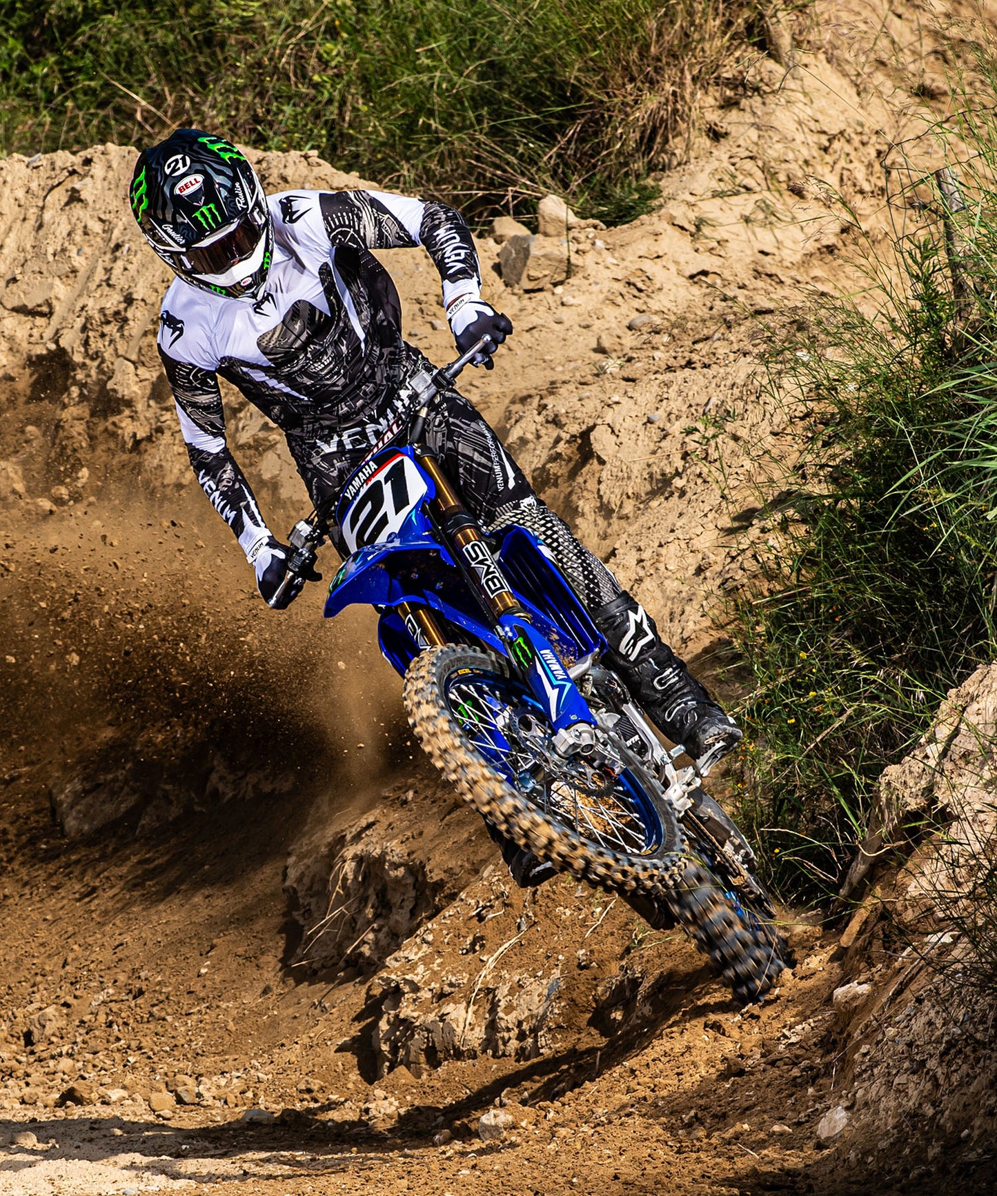 Venum MX Elite Alien Pantalón de Motocross - Negro/Arena