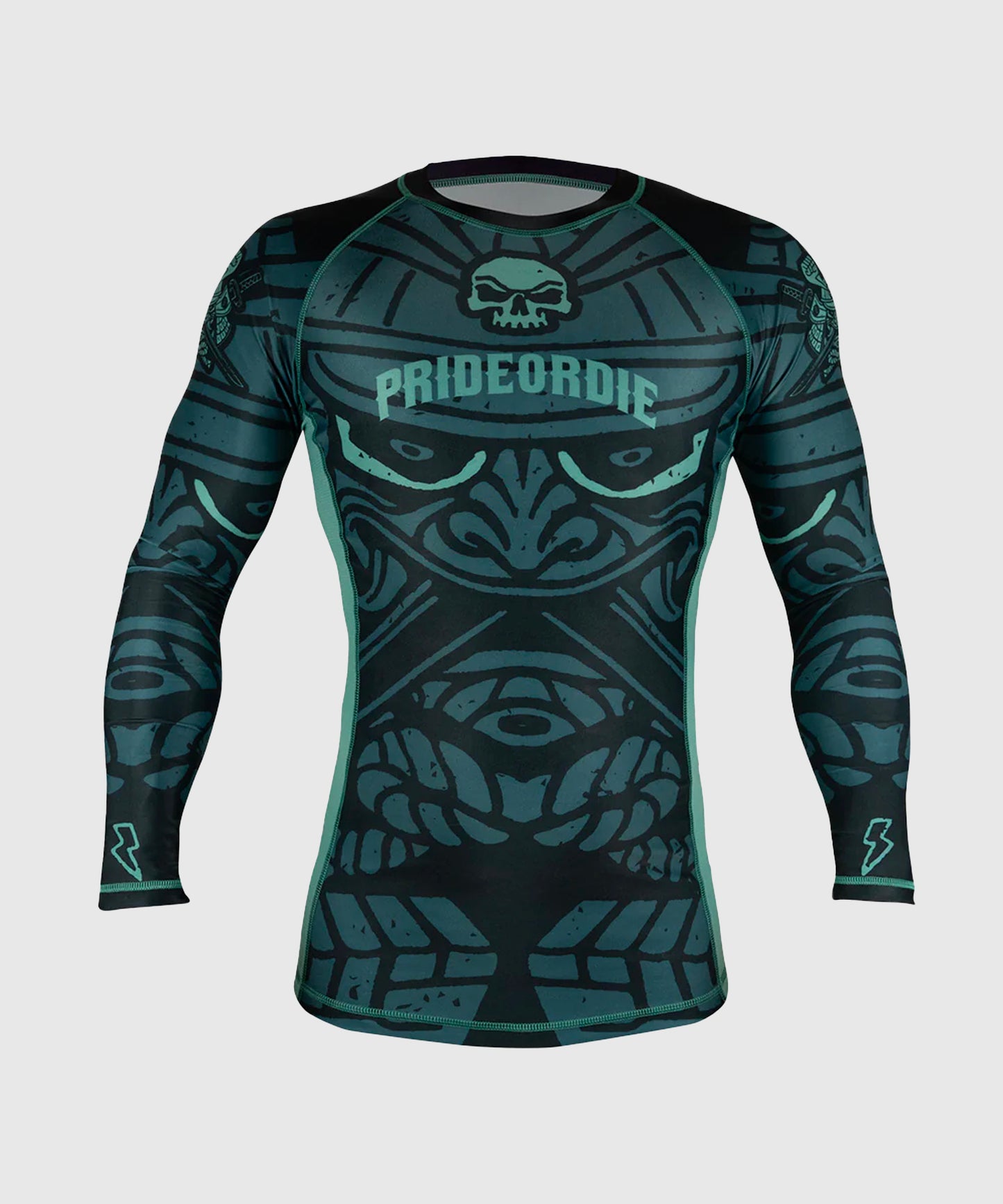 Pride Or Die Samurai Langarm-Rashguard - Schwarz