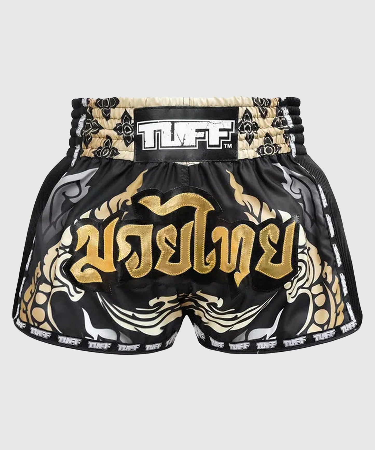 King Tuff Retro Style The Of Naga Pantaloncini da Muay Thai - Nero