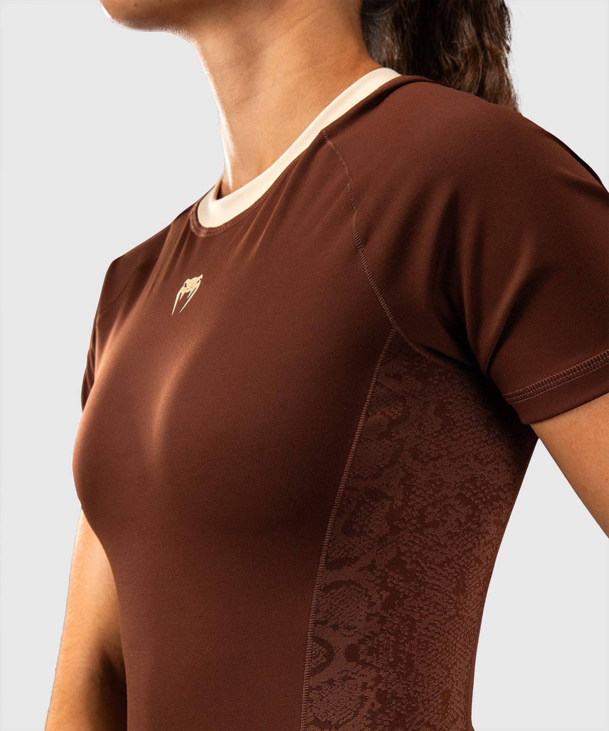 Venum Viper Women's Short Sleeve Rashguard - Brown