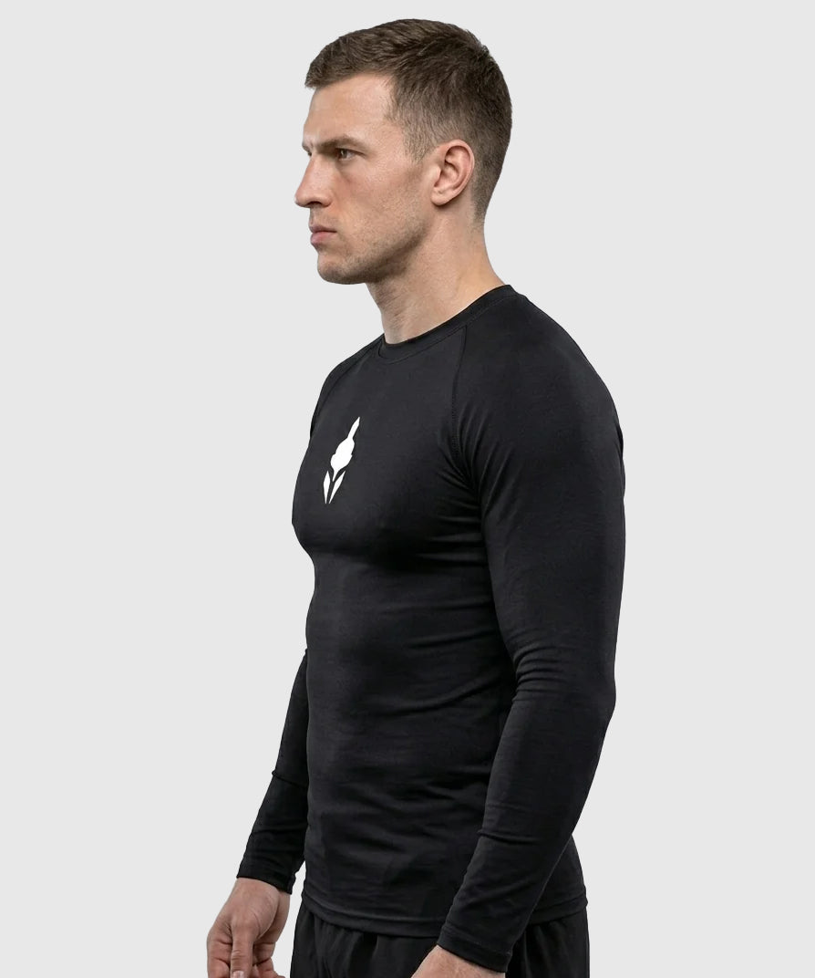 T-shirt de compression manches longues Tyce Skin - Noir