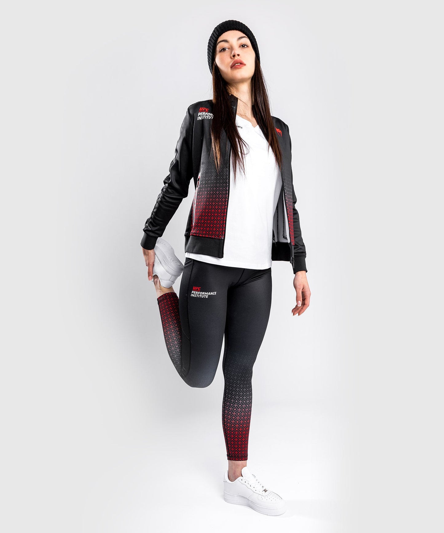 Veste UFC Venum Performance Institute - Pour Femmes - Noir/Rouge