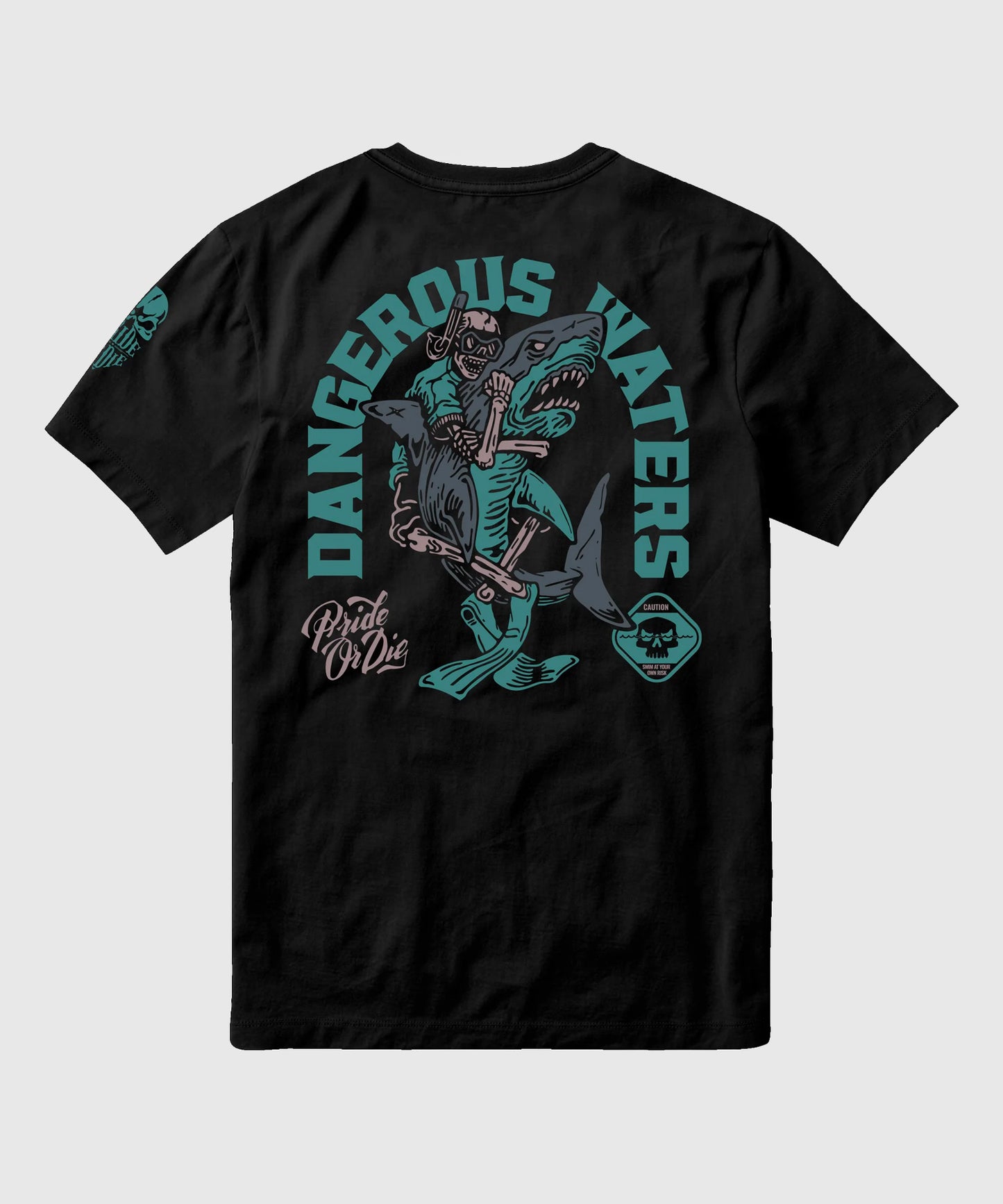 T-Shirt Pride Or Die Dangerous Waters - Noir