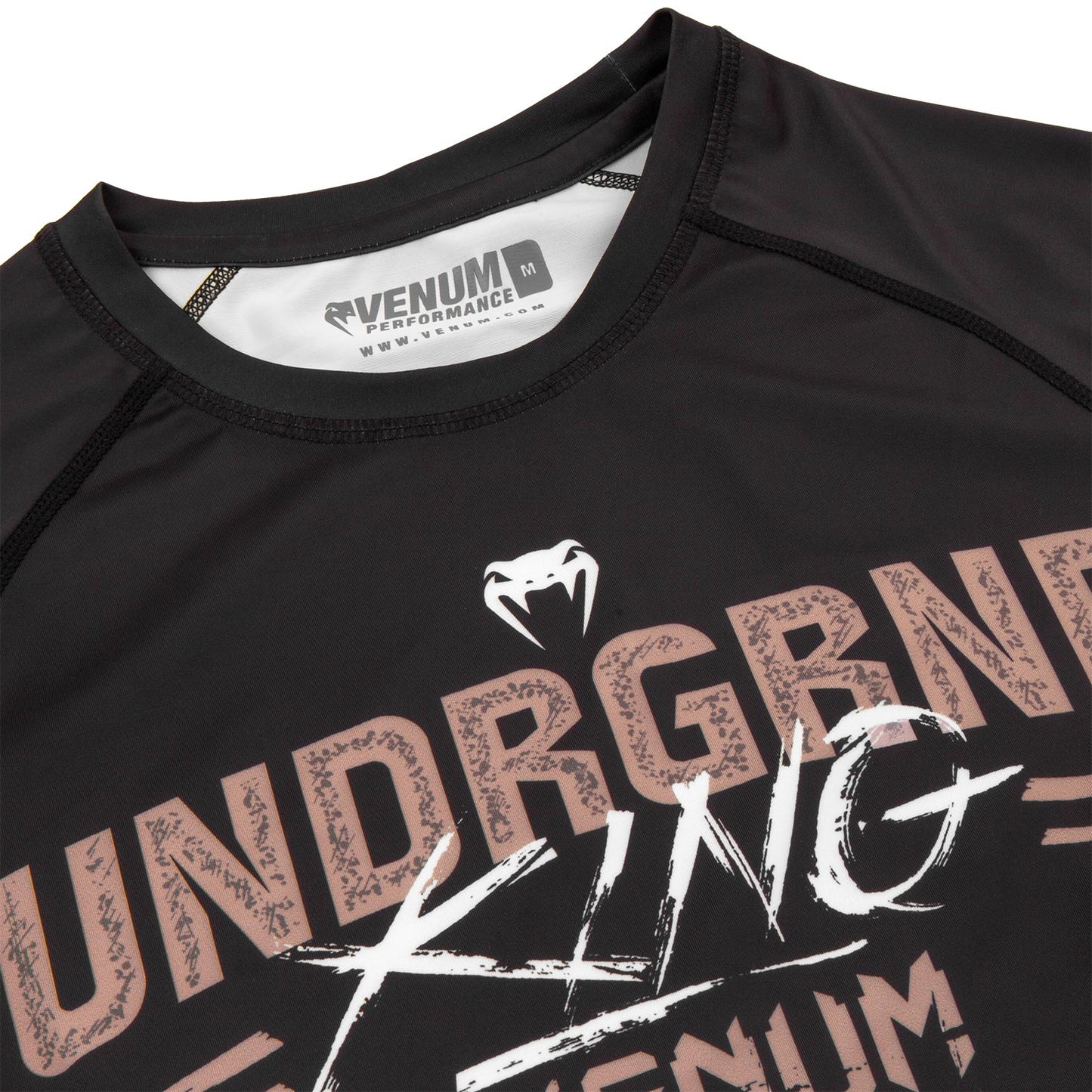 Rashguard Venum Underground King - Long Sleeve - Black/Sand