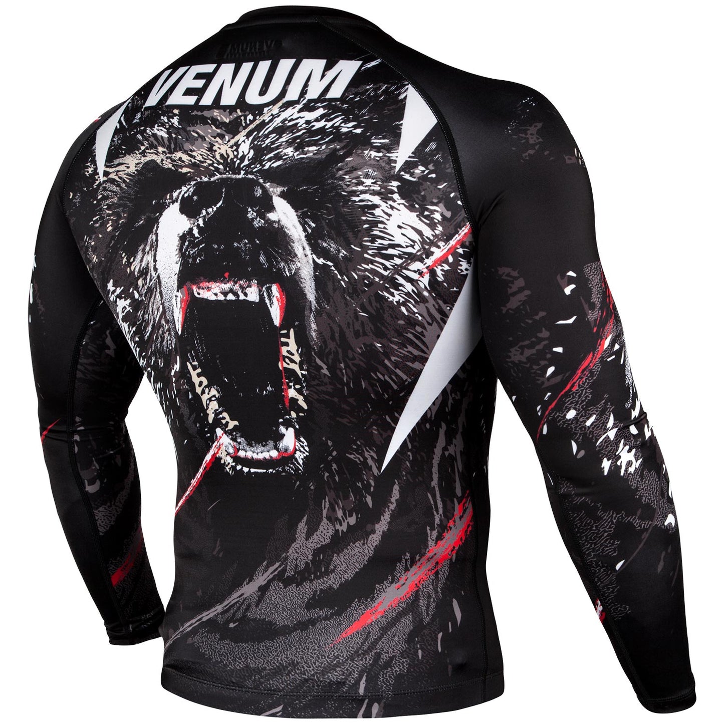 Venum Grizzli Rashguard - Langarm - Schwarz/Weiß