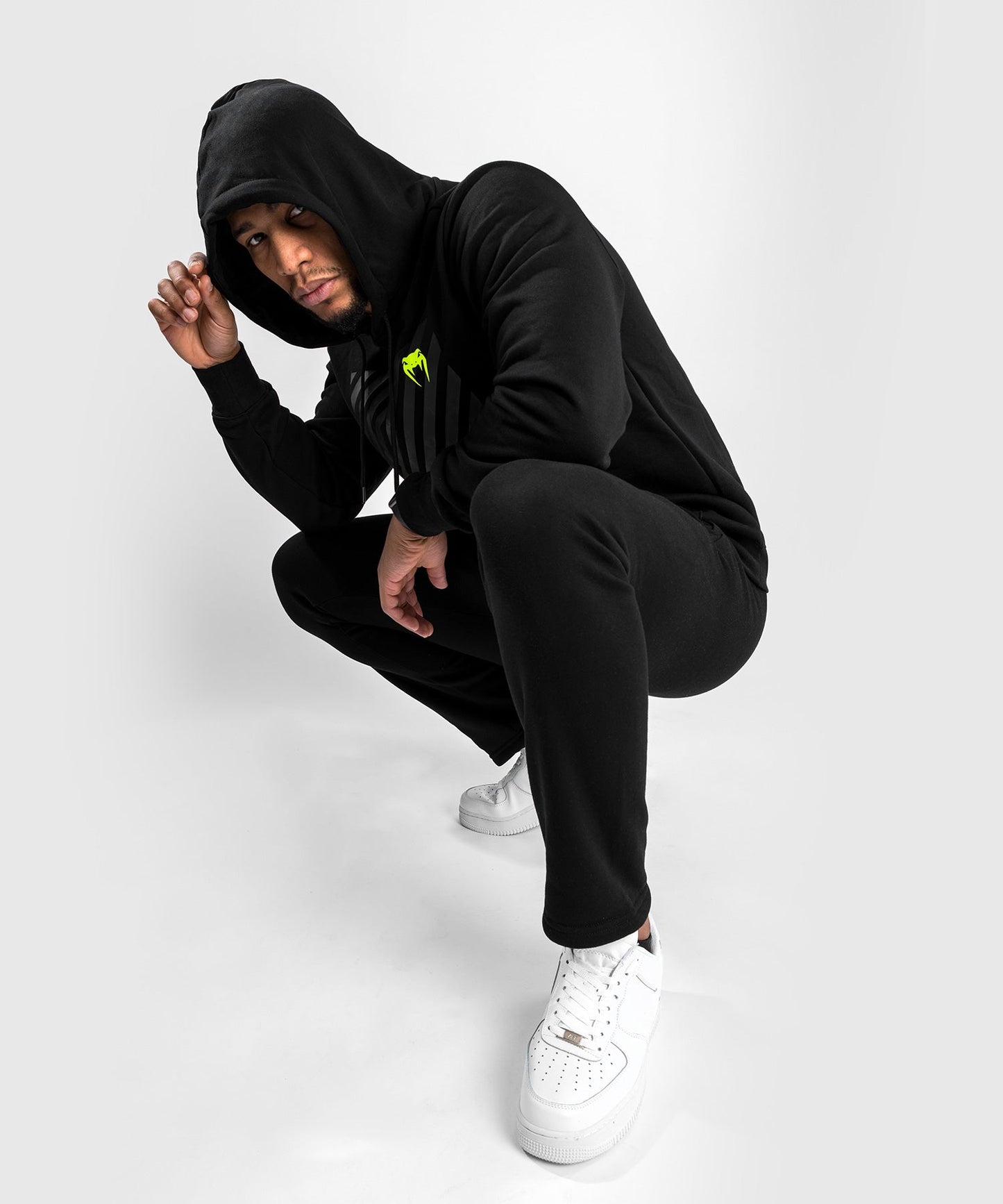 Venum Stripes Hooded Sweatshirt - Black