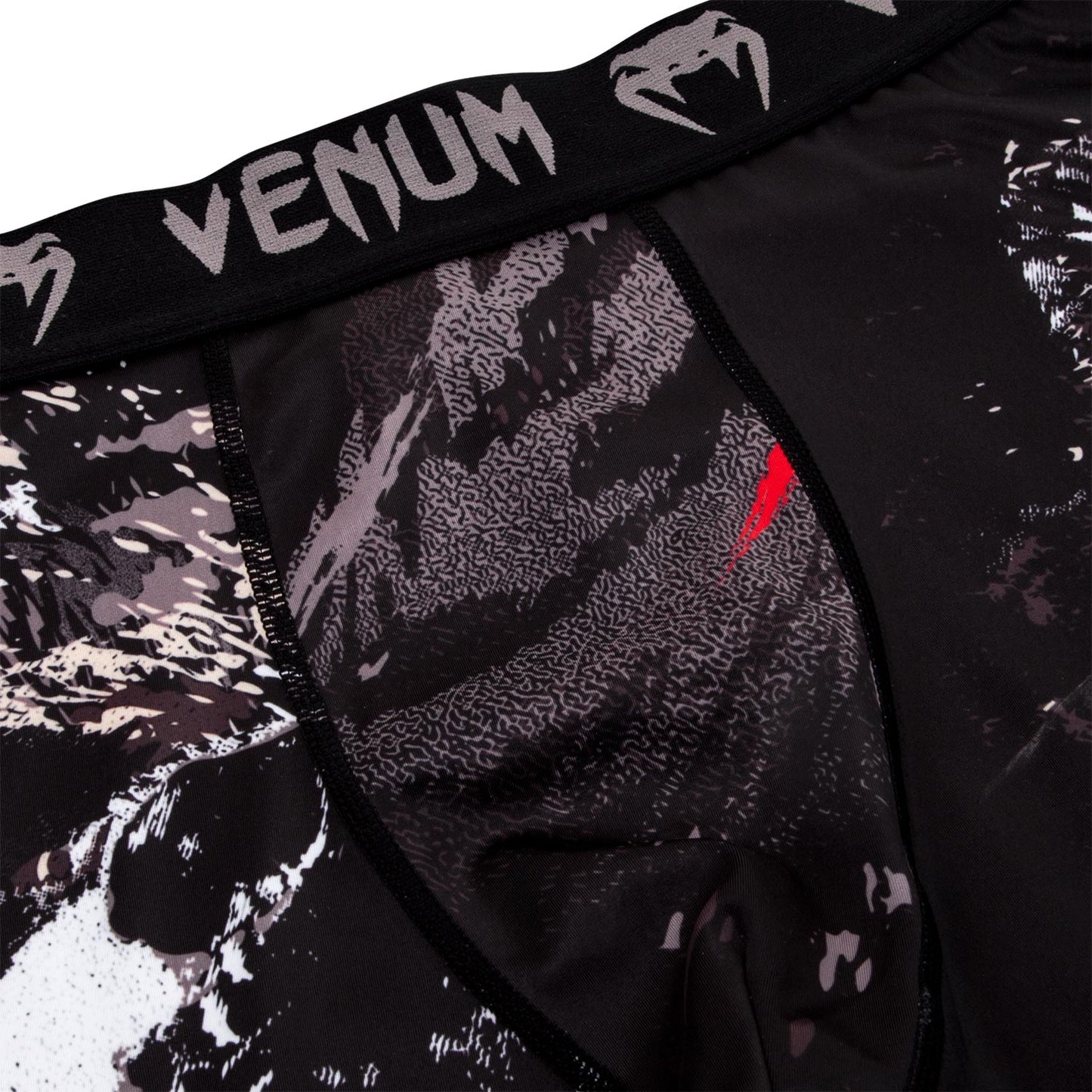 Pantalon de Compression Venum Grizzli - Noir/Blanc
