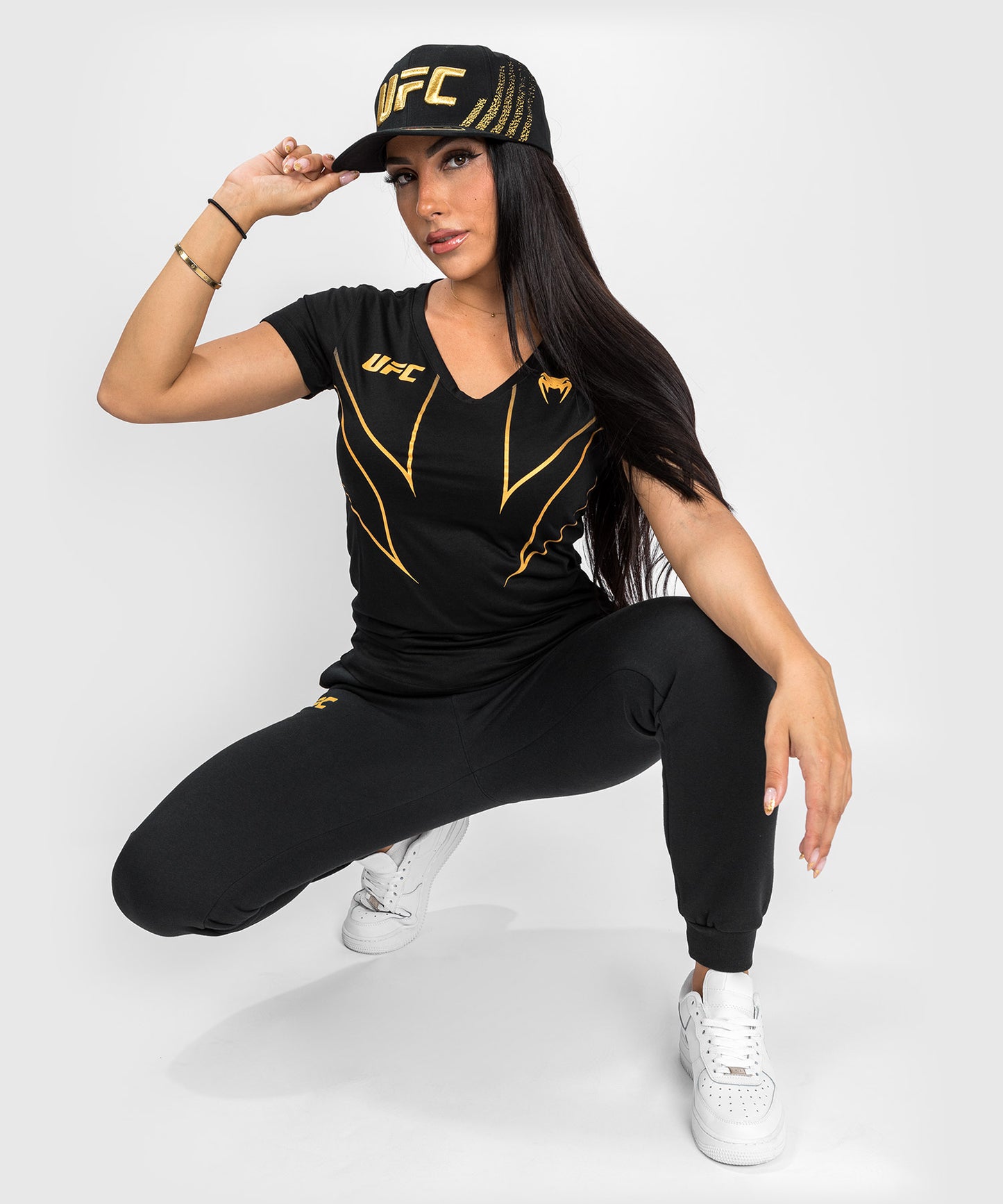 T-shirt Femme UFC Venum Fight Night 2.0 Replica - Champion