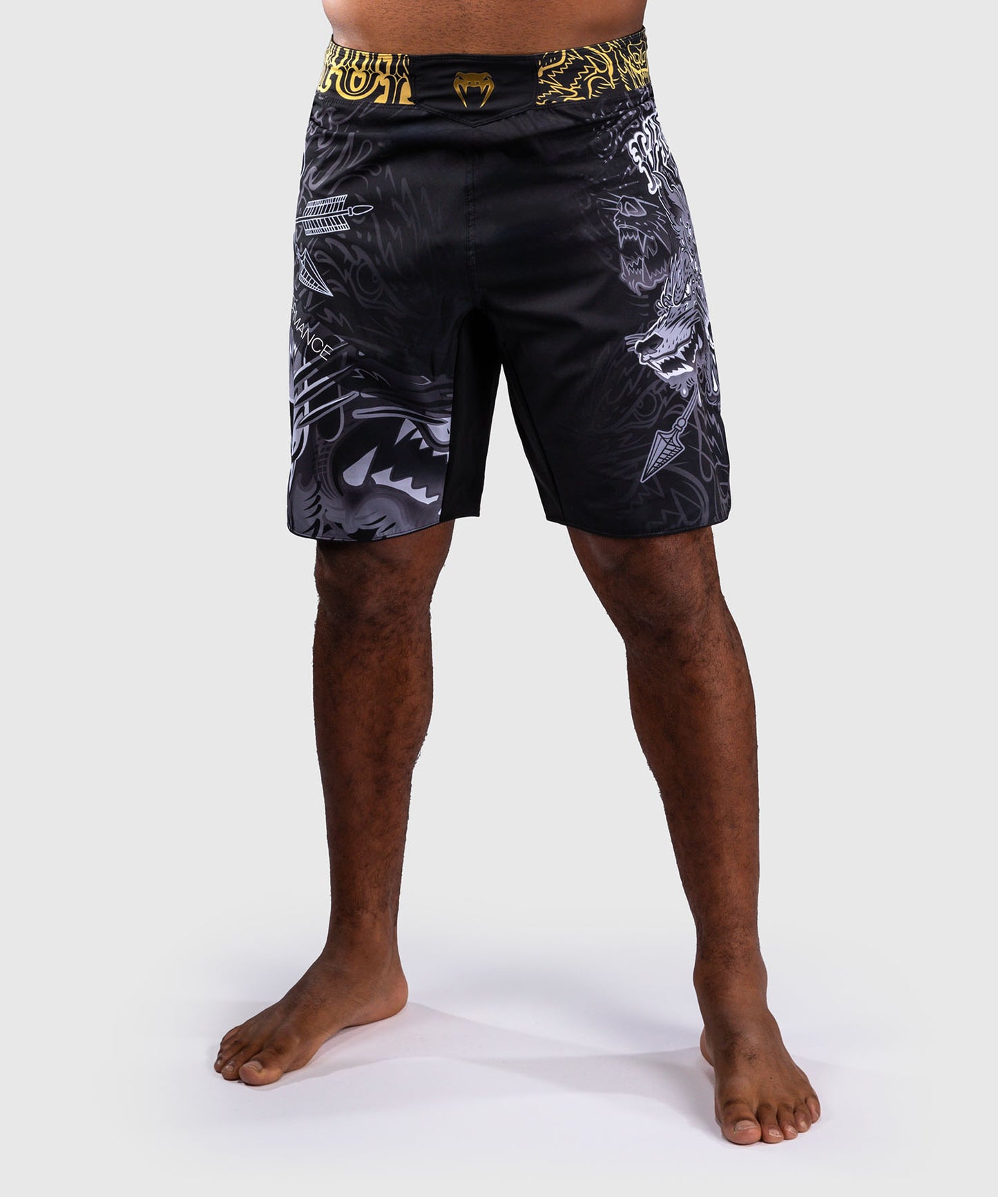 Venum Wolf Atak Fightshorts – Schwarz/Grau