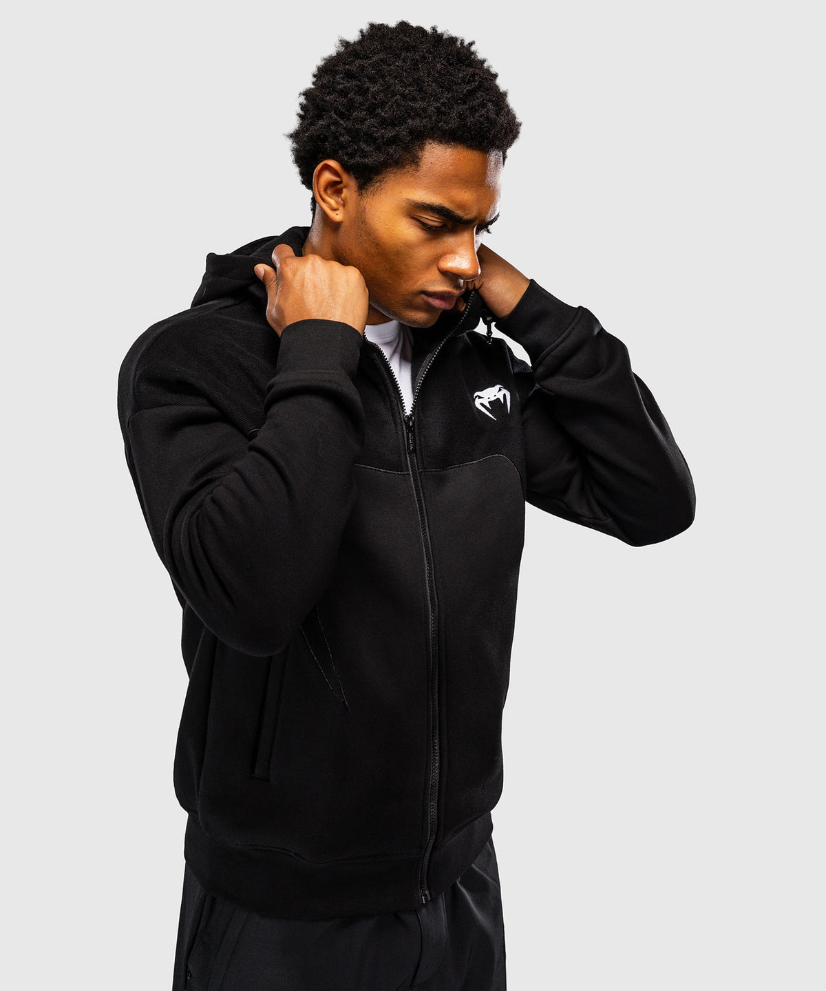 Veste de survêtement Venum Attack Fleece & Weave - Noir