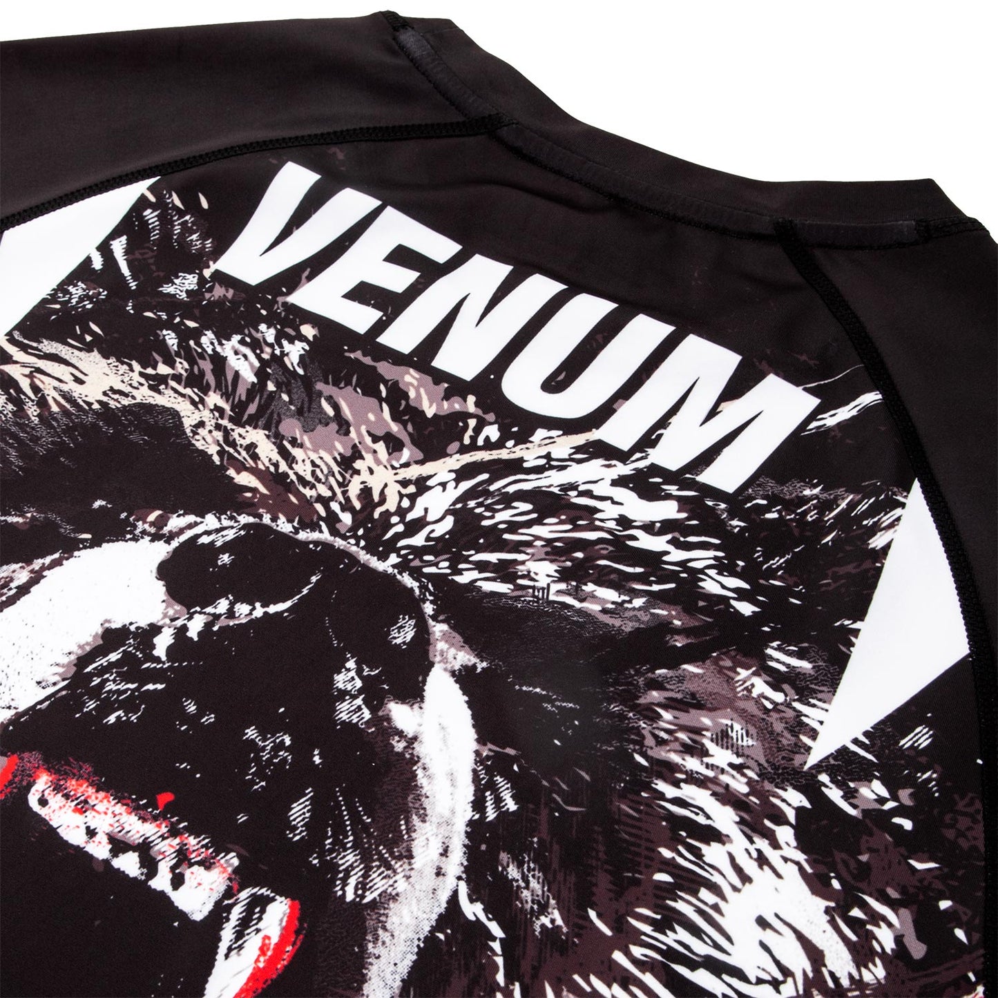Venum Grizzli Rashguard - Kurzarm - Schwarz/Weiß