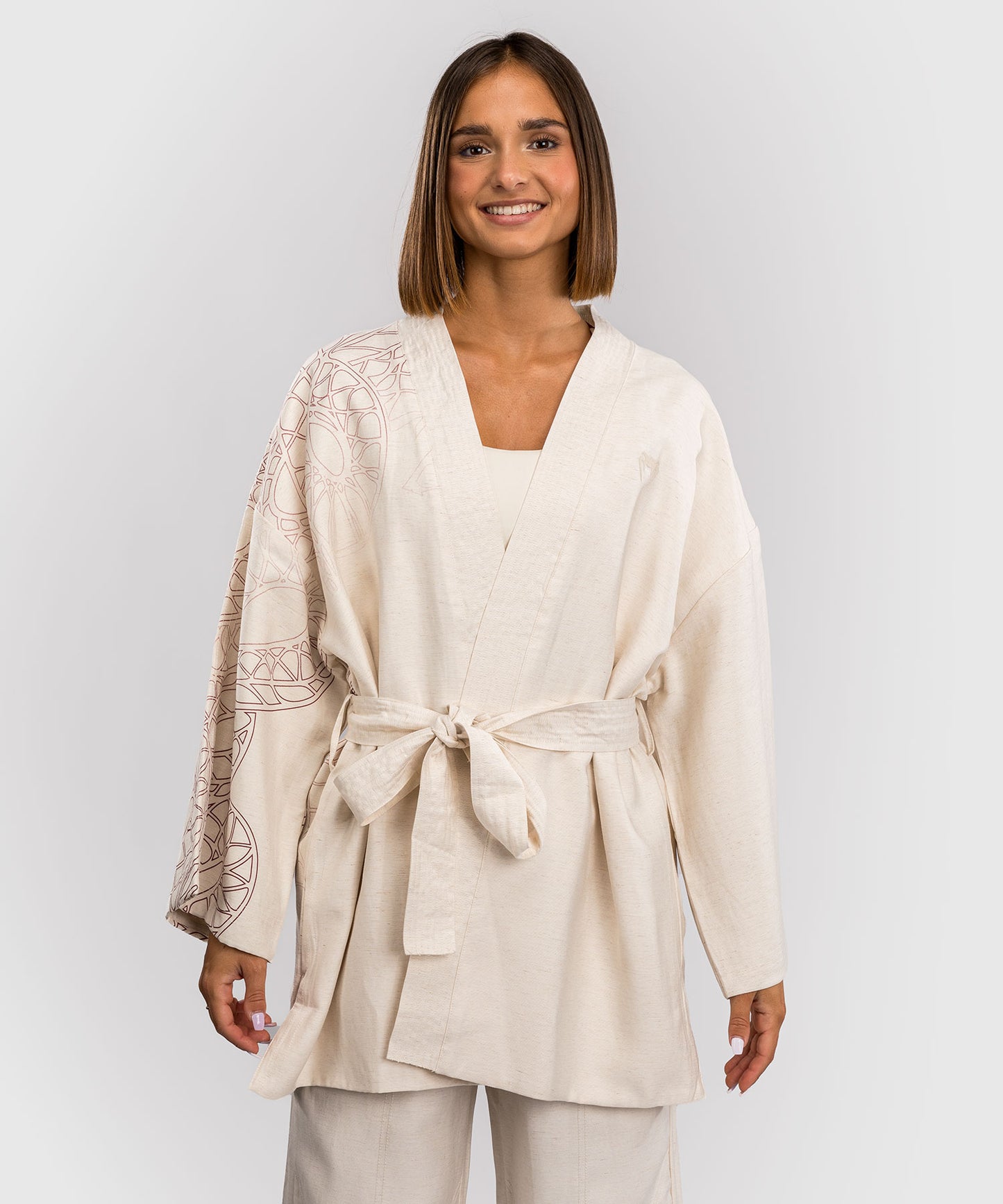 Venum Serpenti Damenjacke – Elfenbein/Burgunder