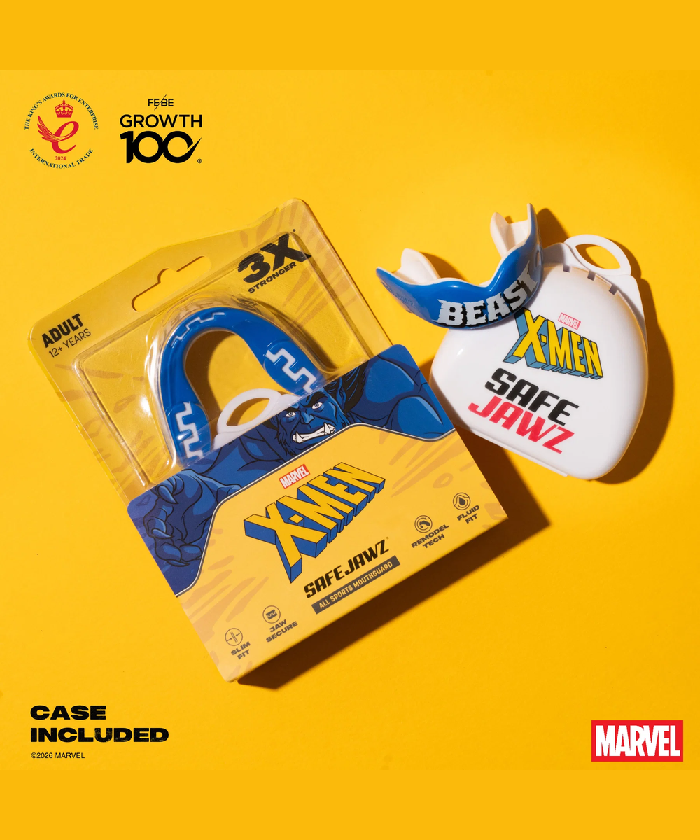 Safejawz Marvel X-Men Beast Mundschutz - Blau