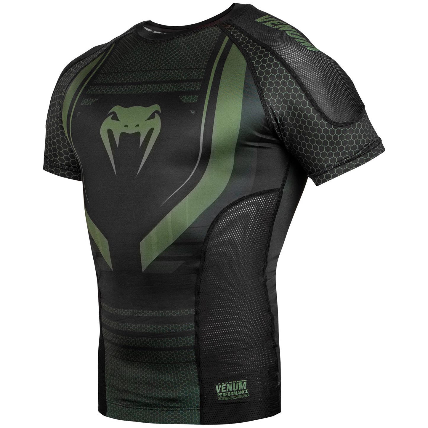 Rashguard Venum Technical 2.0 - Manches courtes - Noir/Kaki - Exclusivité