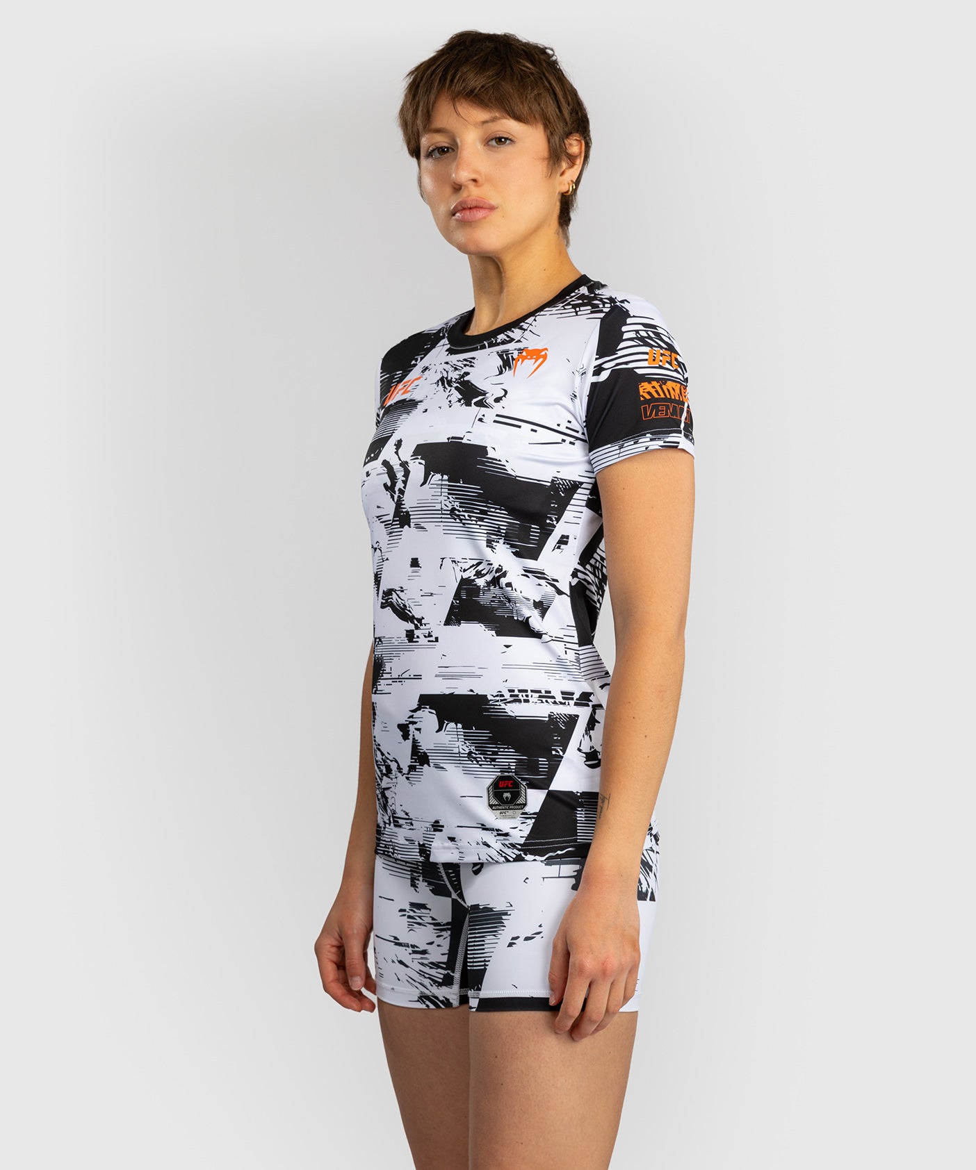 Women’s UFC Zenith by Venum White Authentic Fight Week Performance Short Sleeve T-Shirt