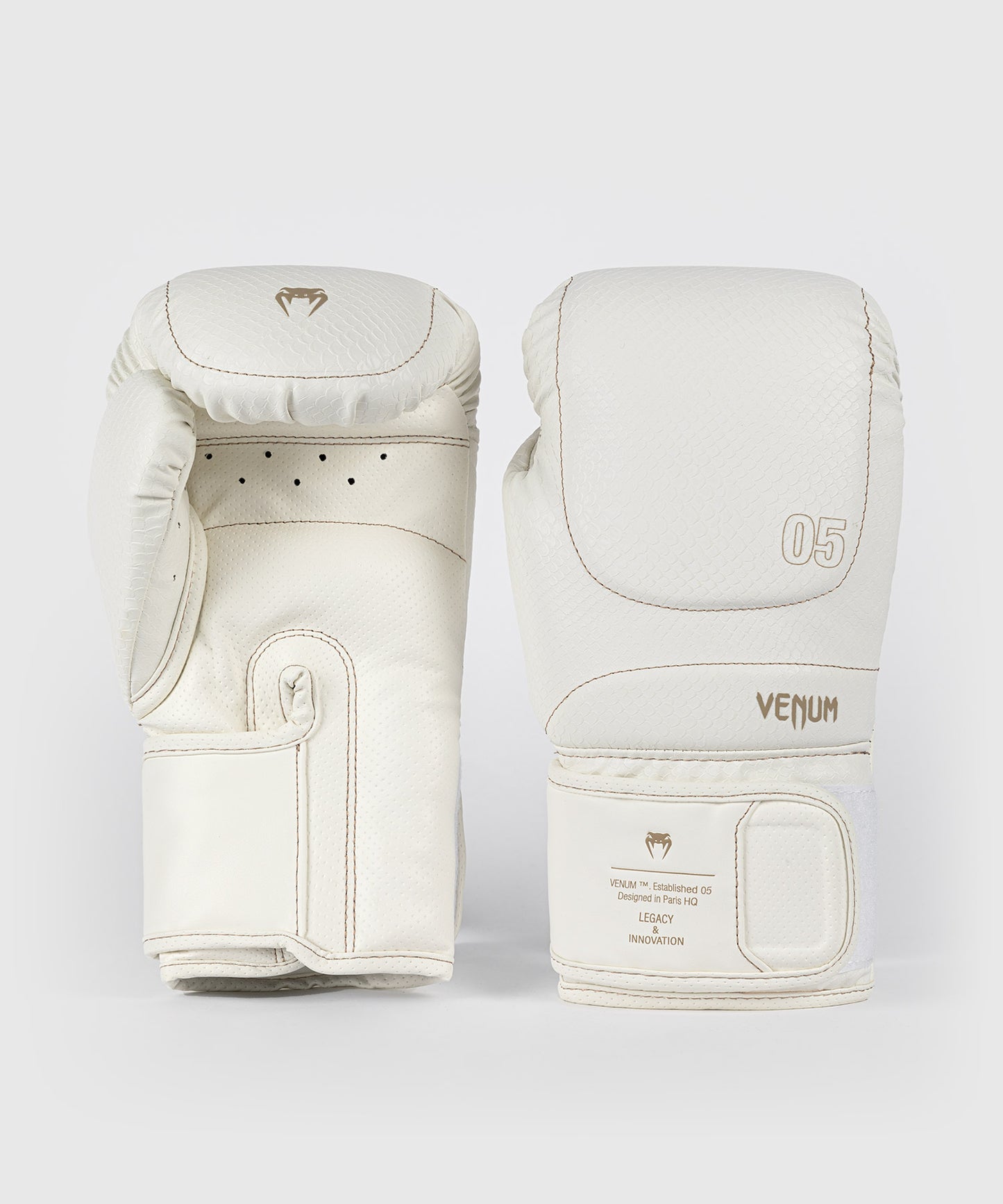 Venum Impact Evo Scales Boxhandschuhe – Elfenbein