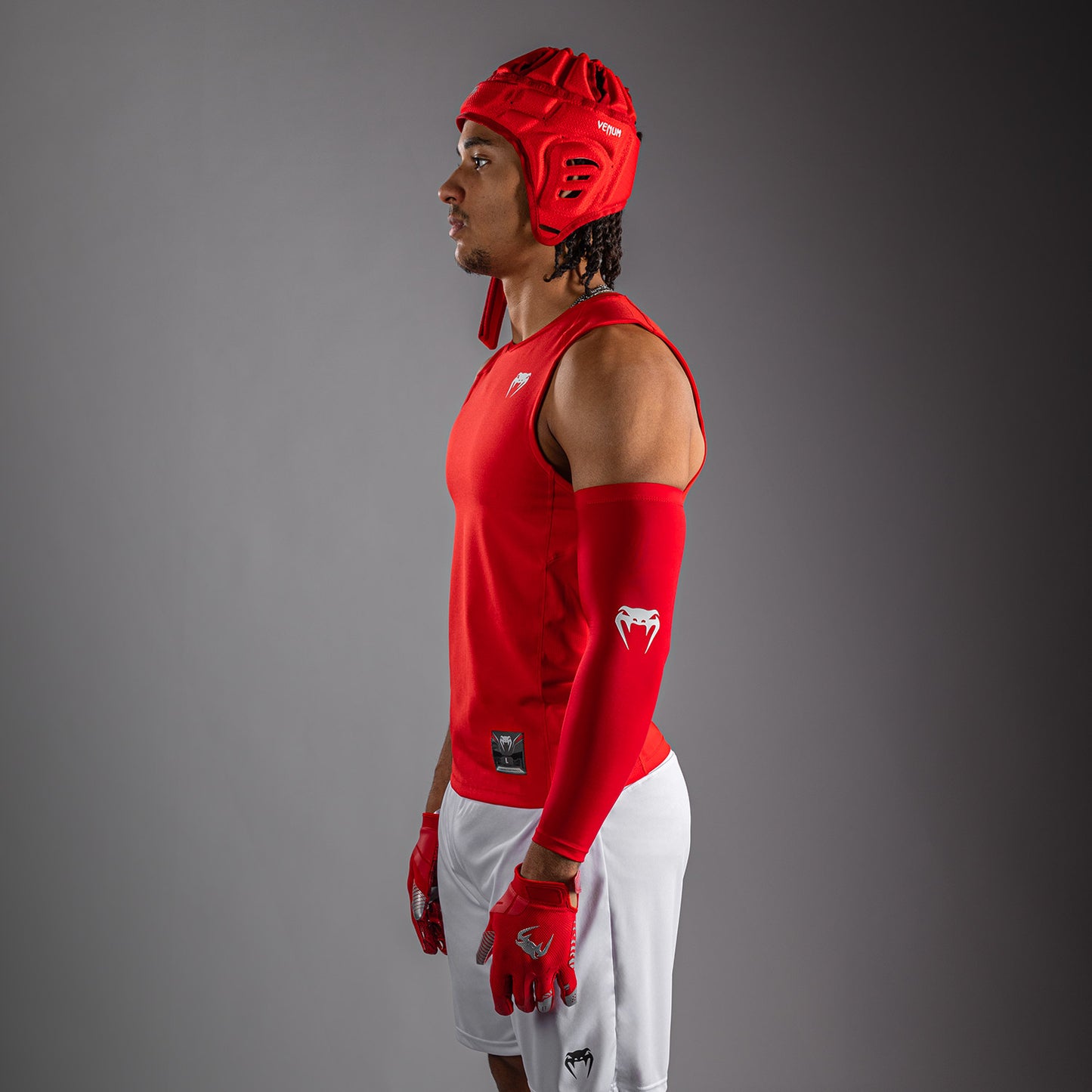Venum Elite Football Maglietta a Compressione Senza Maniche - Rosso