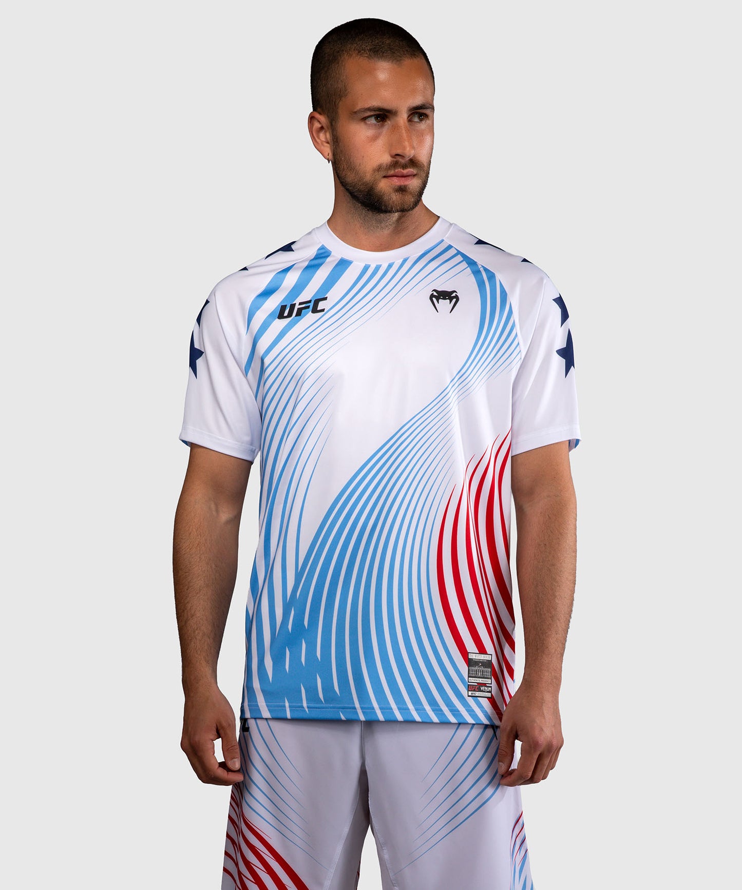 Official UFC Freedom 250 by Venum Authentic Fight Night Maglia Walkout da uomo - Bianco