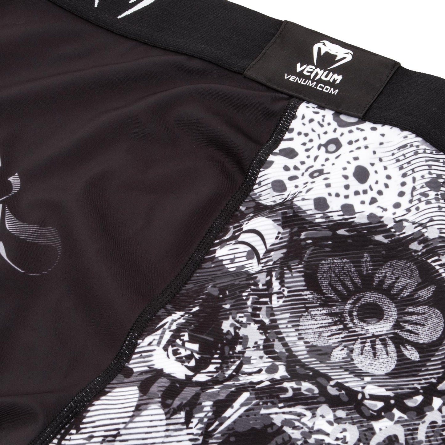 Venum Santa Muerte 3.0 Compression Pants - Black/White