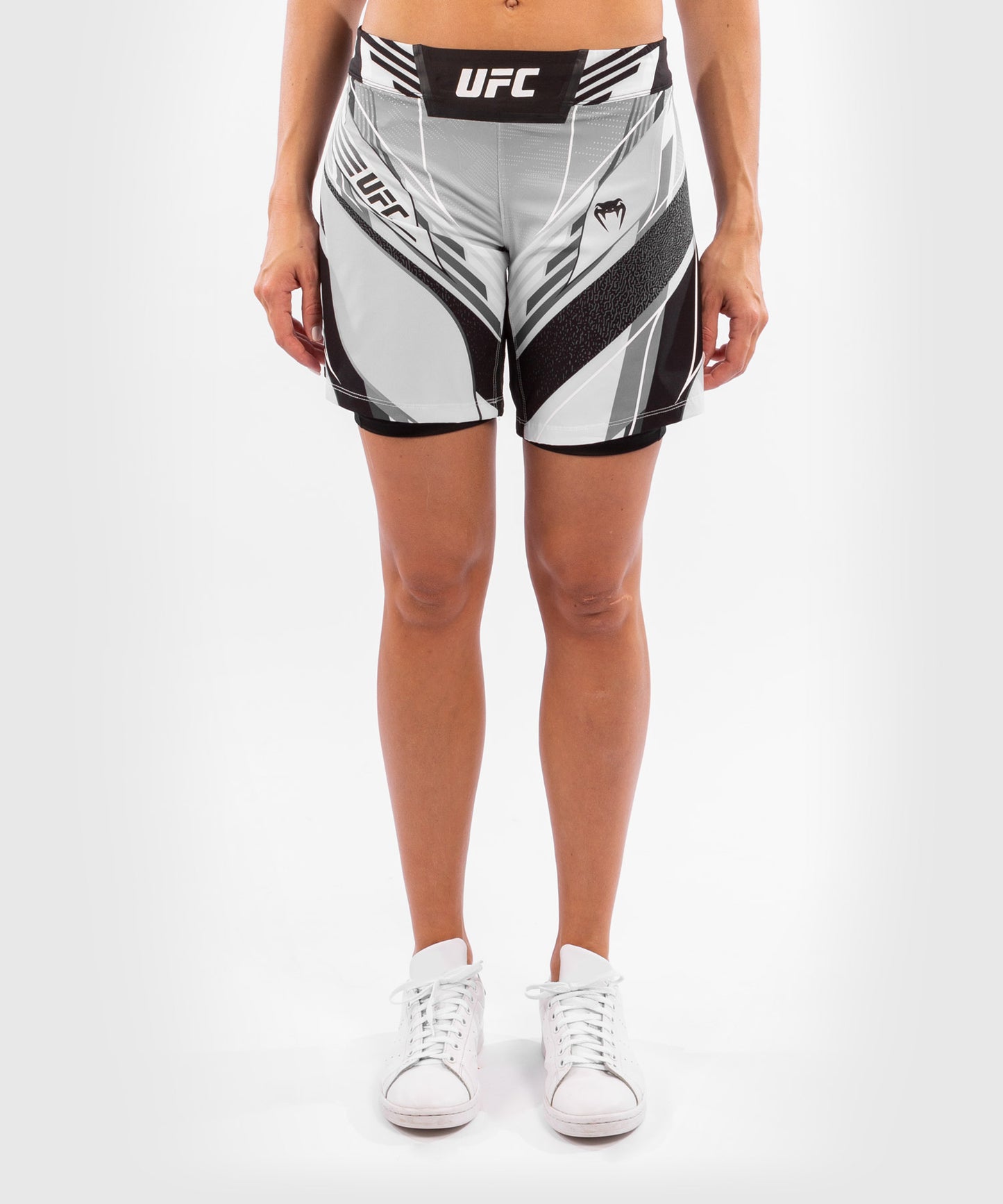 UFC Venum Authentic Fight Night Women's Shorts - Long Fit - White