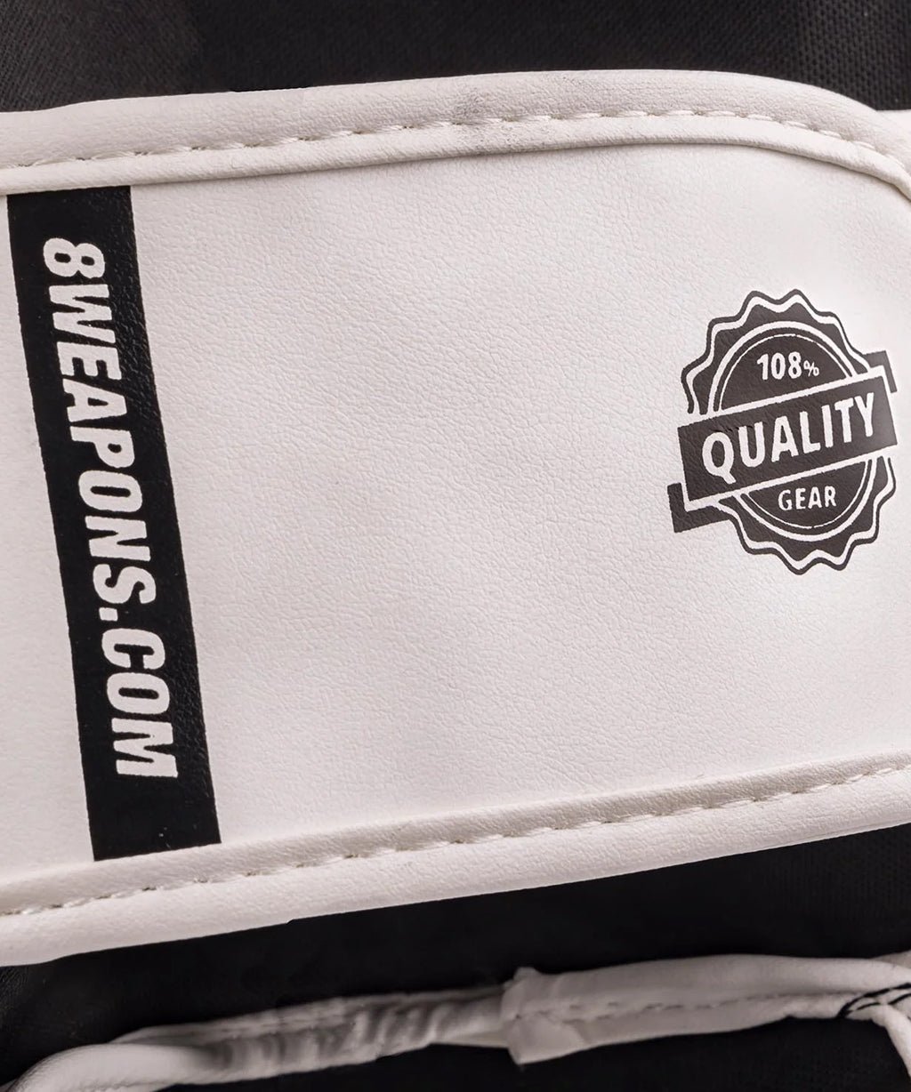 8 Weapons Unlimited 2.0 Shin Guards - White/Black