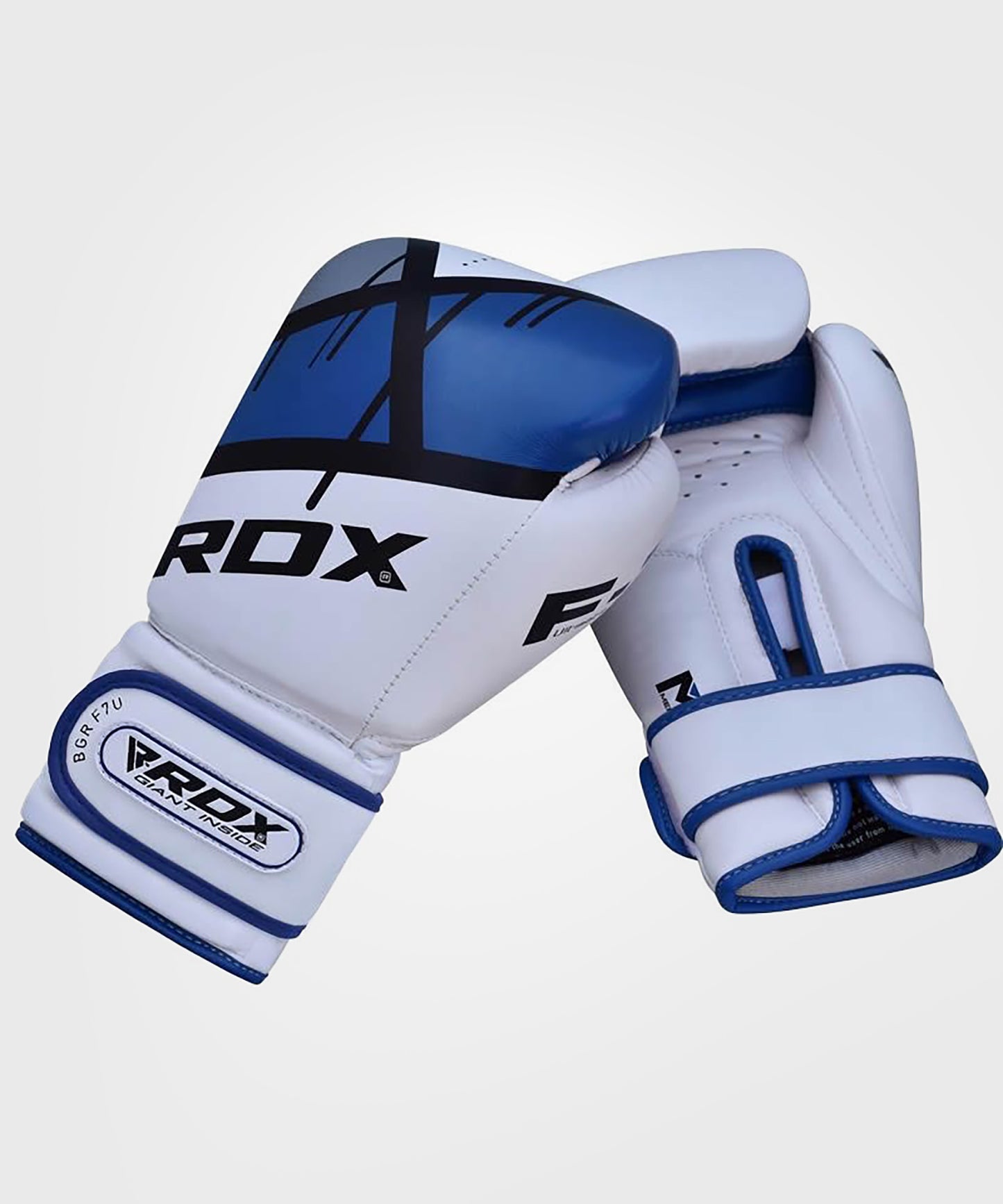 RDX Sports Quadro-Dome Boxhandschuhe - Weiß/Blau