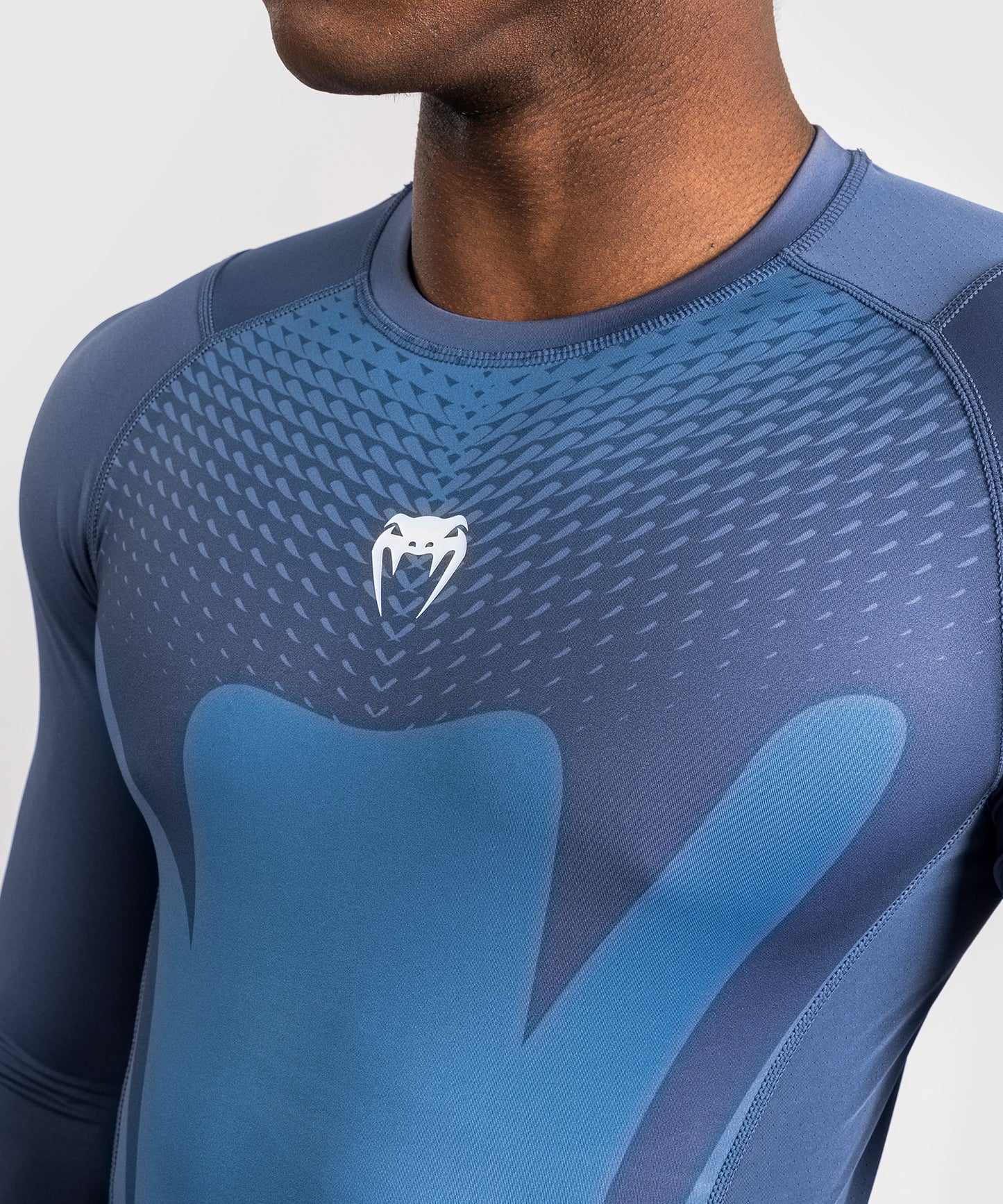 Venum Attack Rashguard de Manga Larga para Hombre - Azul marino
