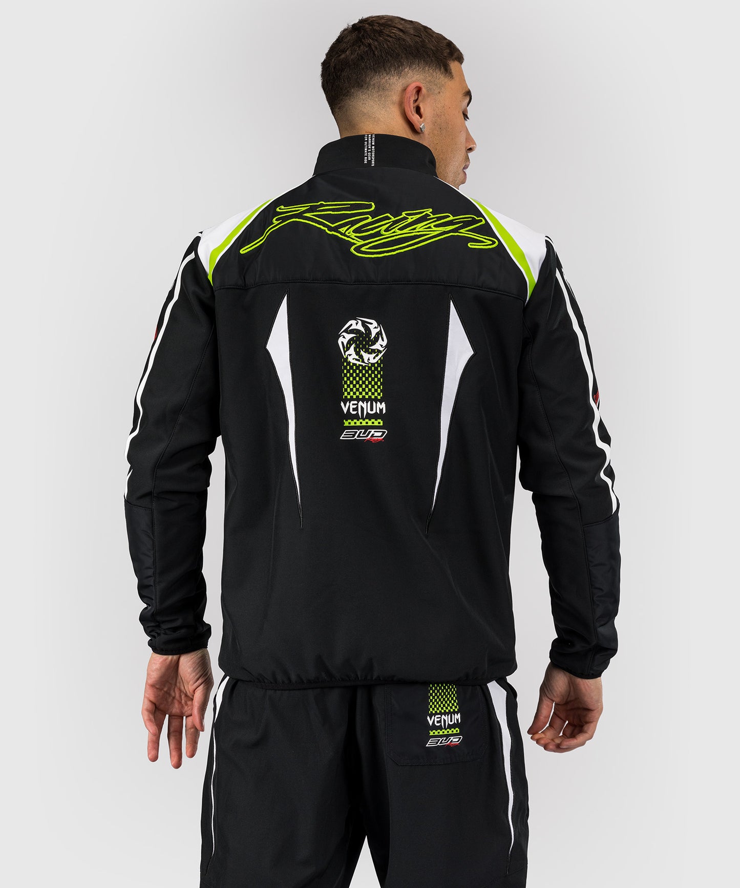 Veste pour Hommes Venum x Bud Racing - Noir/Blanc/Citron Vert